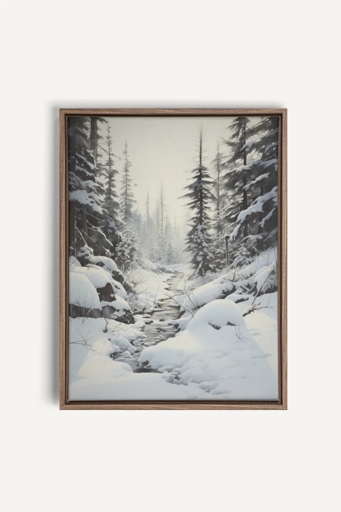 OLEKA CANVAS - ENCHANTED GLADE, Oeuvre sur toile étirée, encadré Brun Chêne