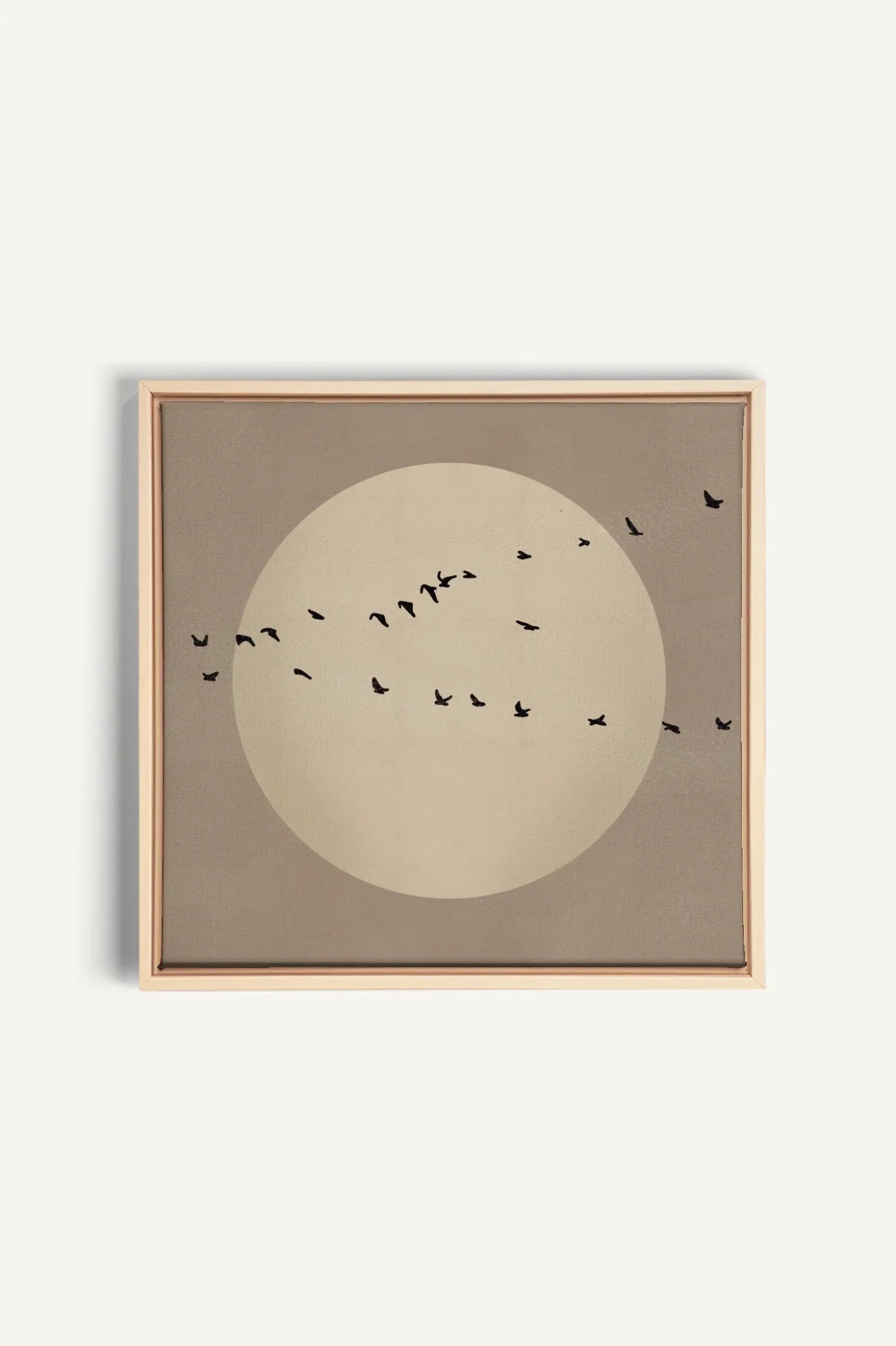 OLEKA CANVAS - FLIGHT OF LIGHT, Oeuvre sur toile étirée, encadré Naturel Clair