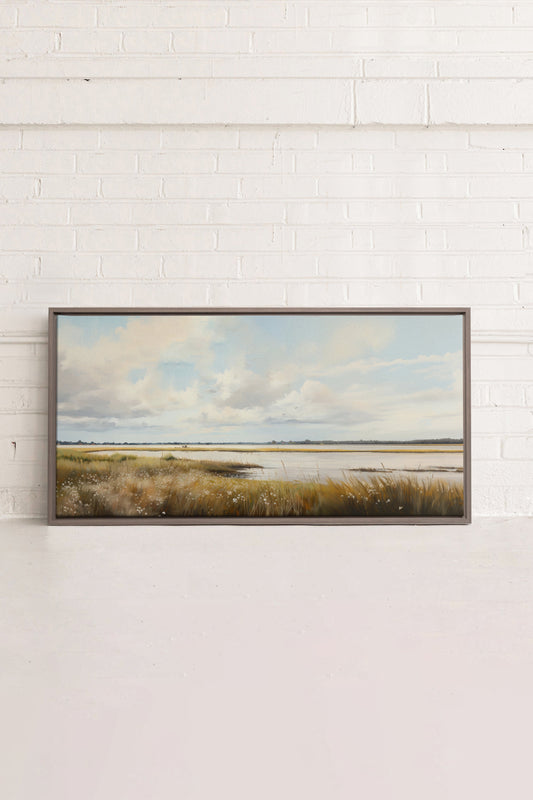 GOLDEN GLOW, Oeuvre sur toile étiré