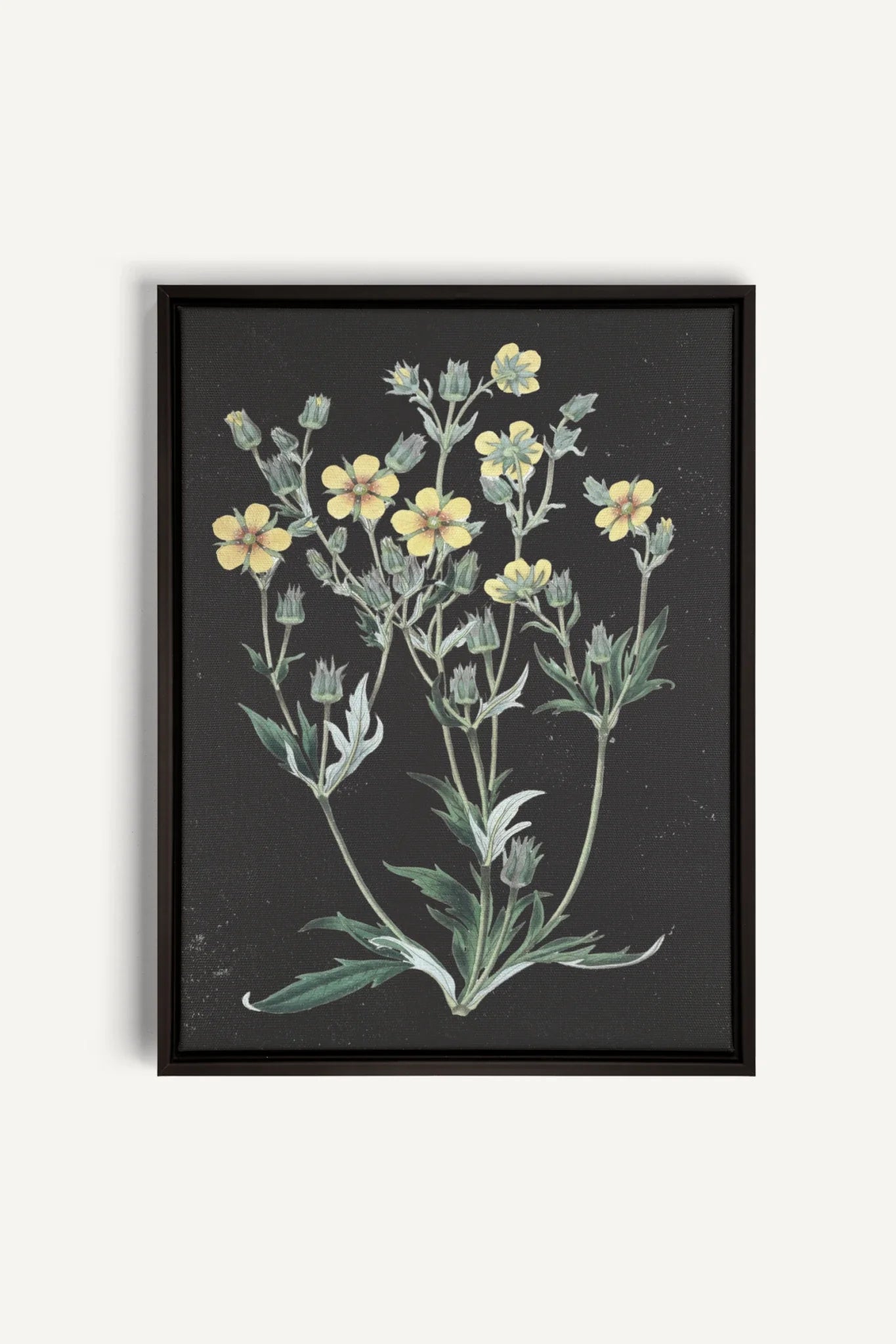 GOLDEN STILLNESS, Oeuvre sur toile étirée, encadré Noir