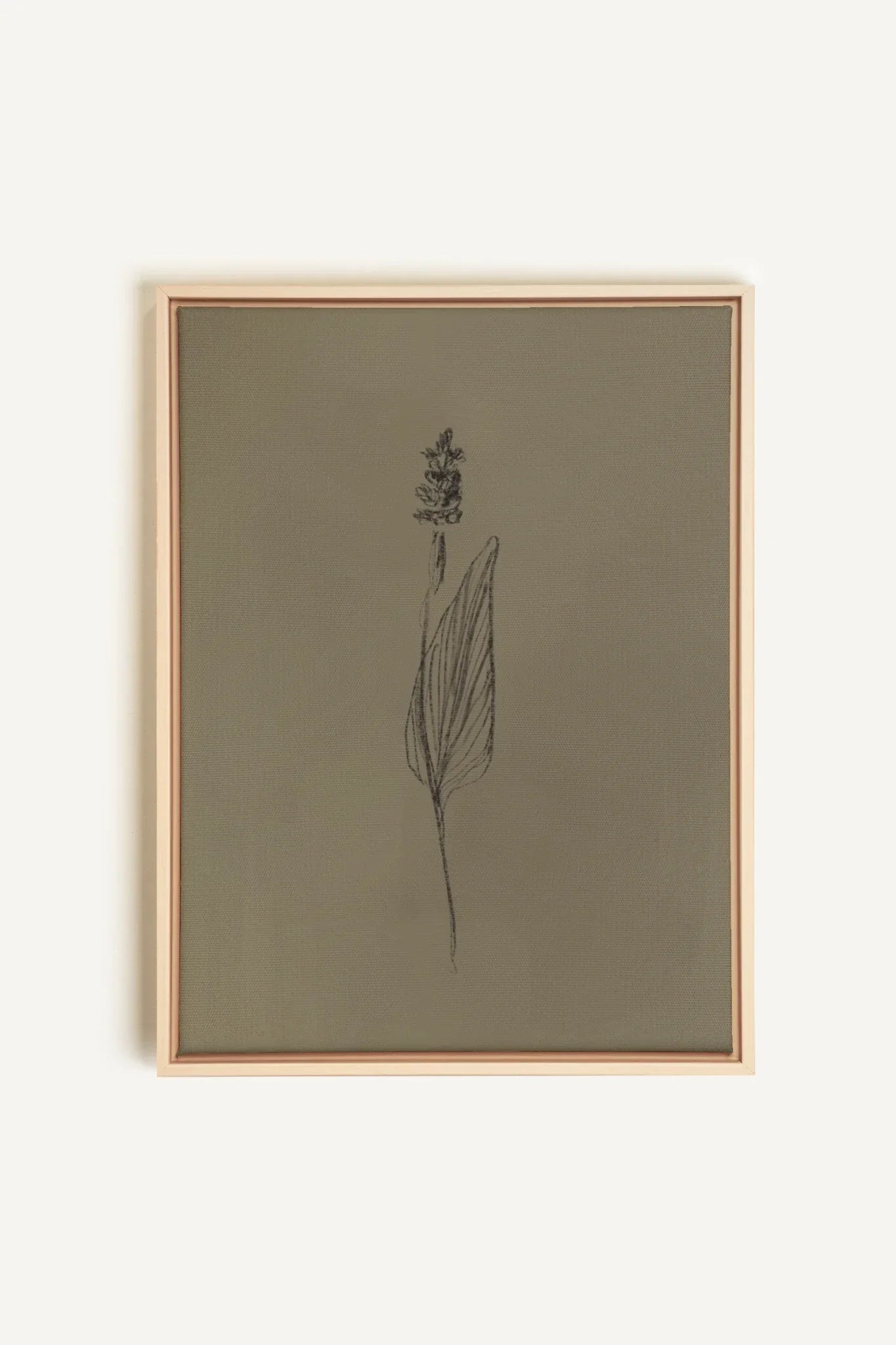 OLEKA CANVAS - GRAIN DE NATURE, Oeuvre sur toile étirée, encadré Naturel Clair