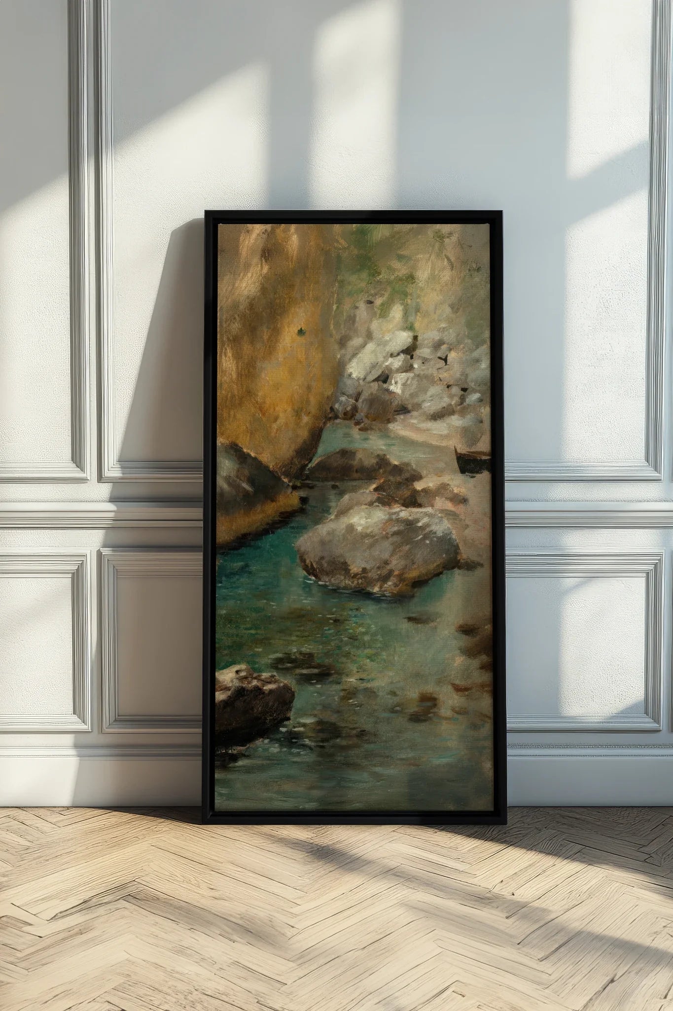 HIDDEN COVE, Oeuvre sur toile étirée, encadré Noir