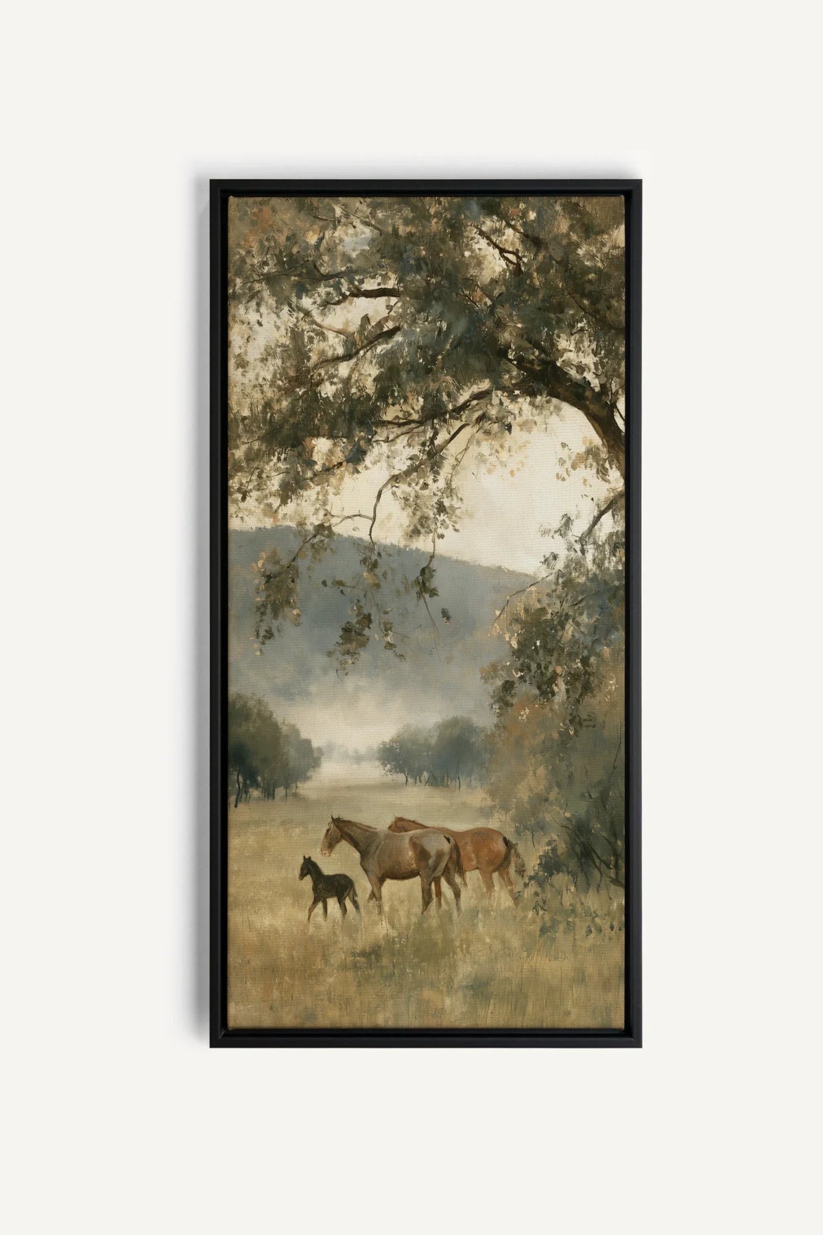 MEADOW FAMILY toile étirée encadré noir