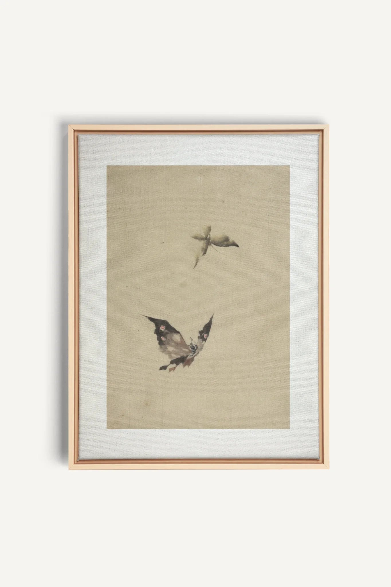MISTY WINGS, Oeuvre sur toile étirée, encadré Naturel Clair