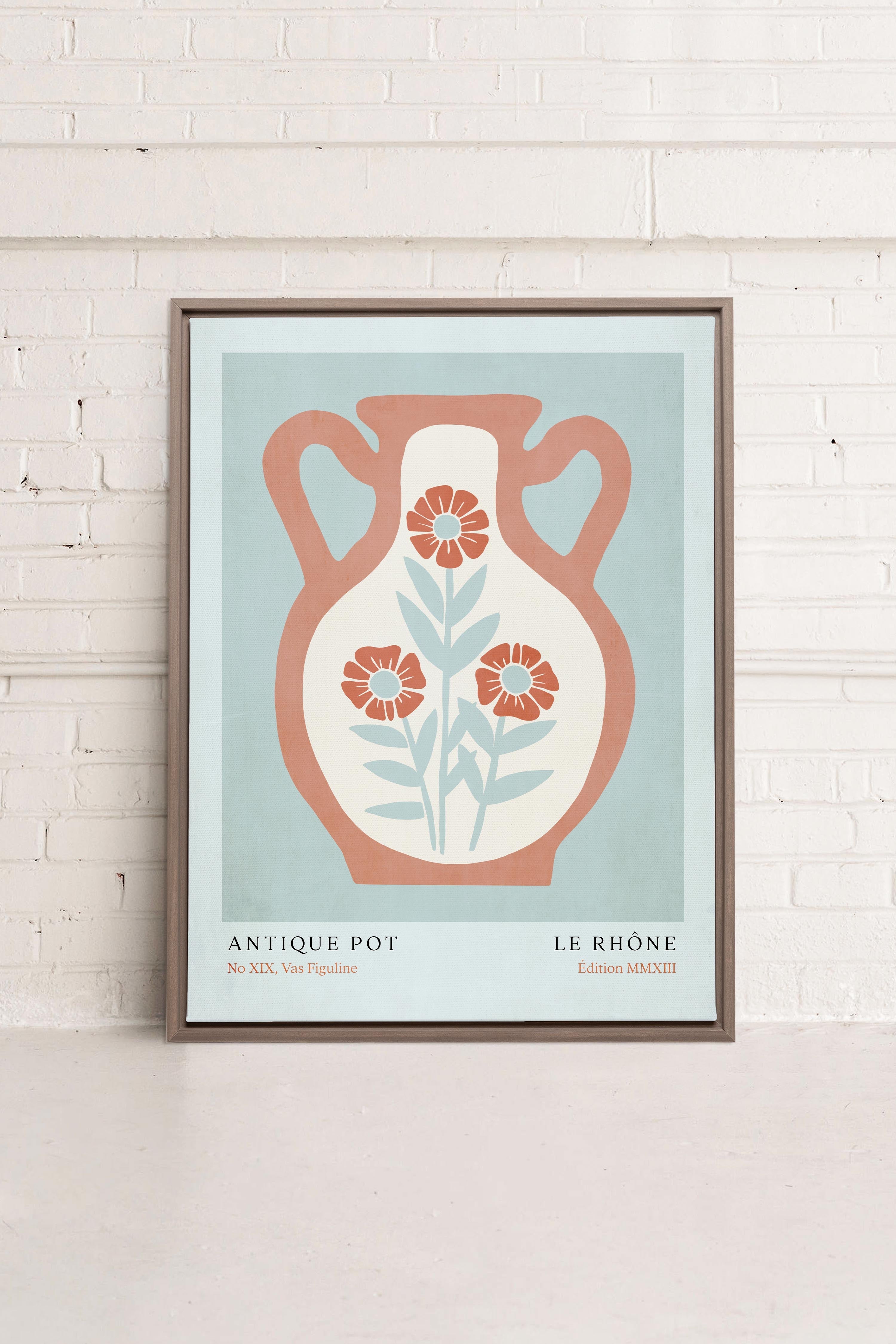LE RHÔNE, Oeuvre sur toile étiré