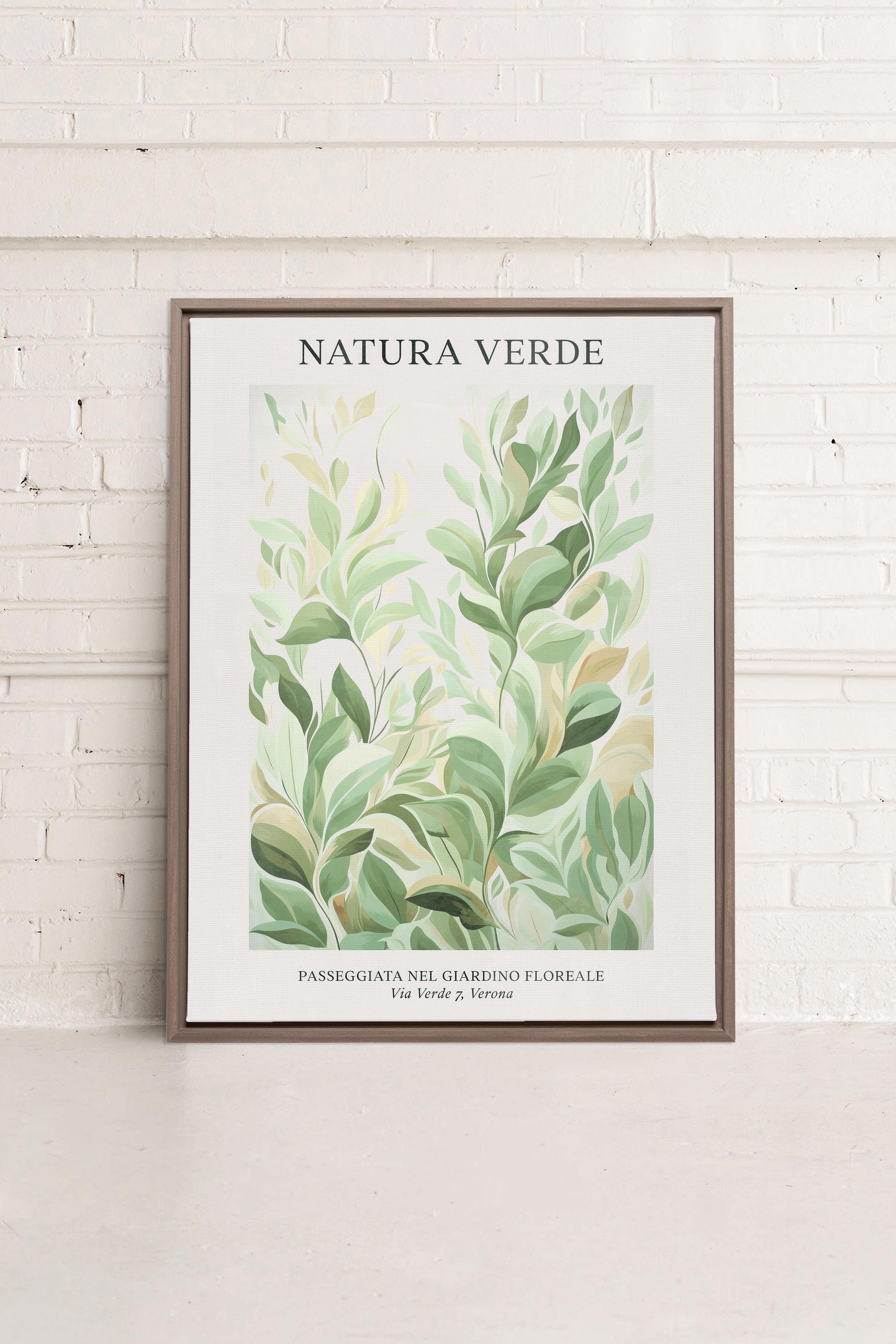PLANTI VERDI, Oeuvre sur toile étiré