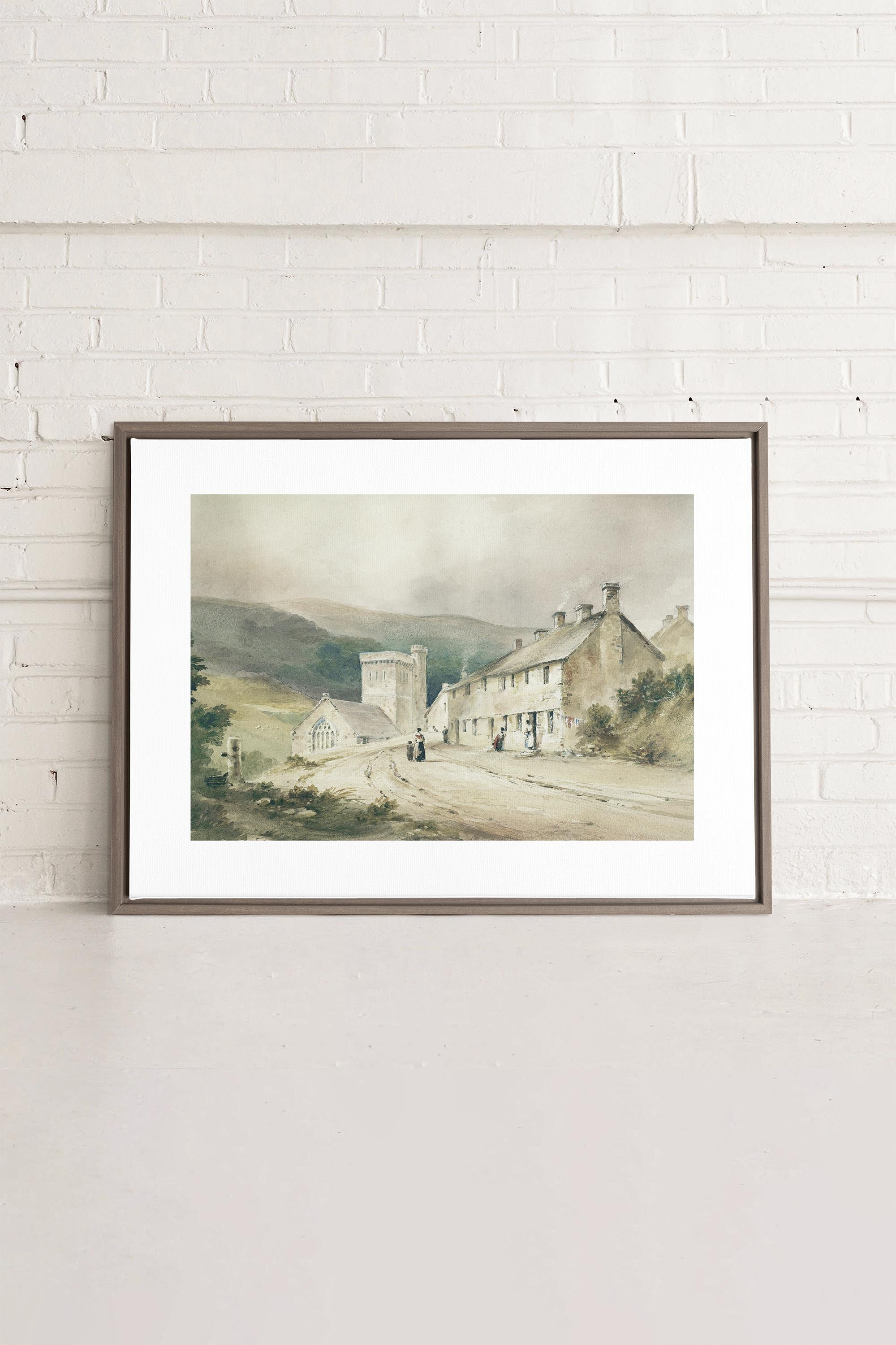 VILLAGE, printed canvas