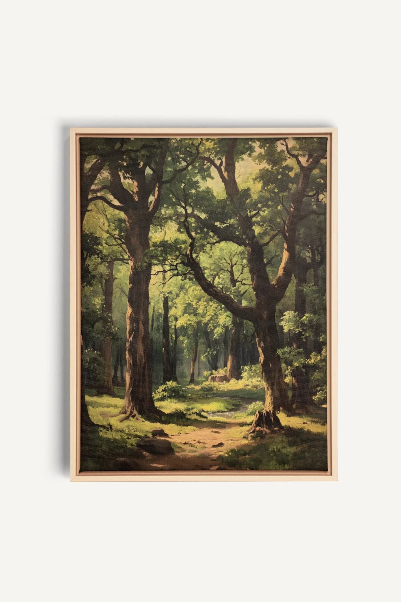 MYSTIC TRAILS, Oeuvre sur toile étirée, encadré Naturel Clair