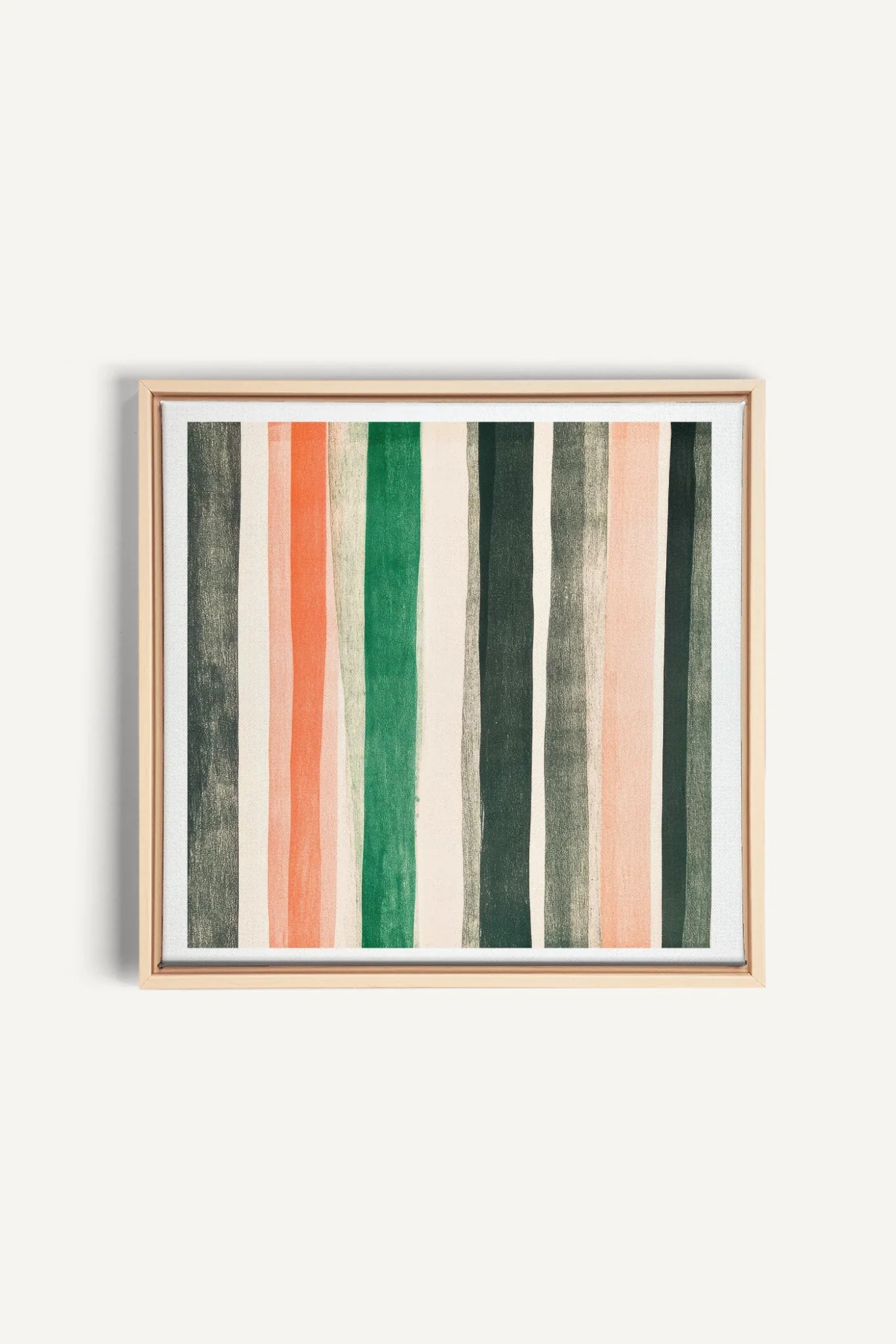 NATURAL LINES, Oeuvre sur toile étirée, encadré Naturel Clair