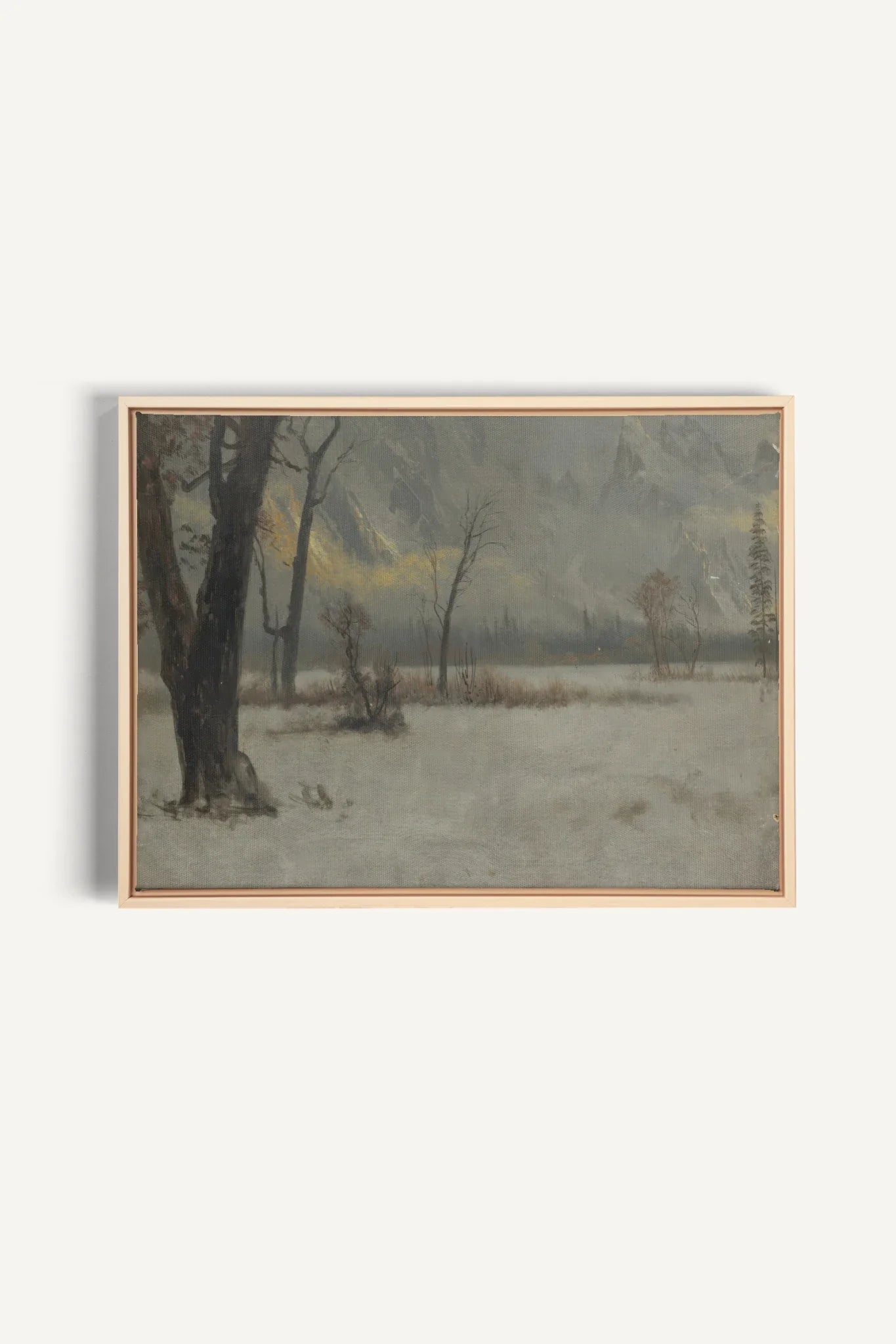 NORTHERN VEIL, Oeuvre sur toile étirée, encadré Naturel Clair