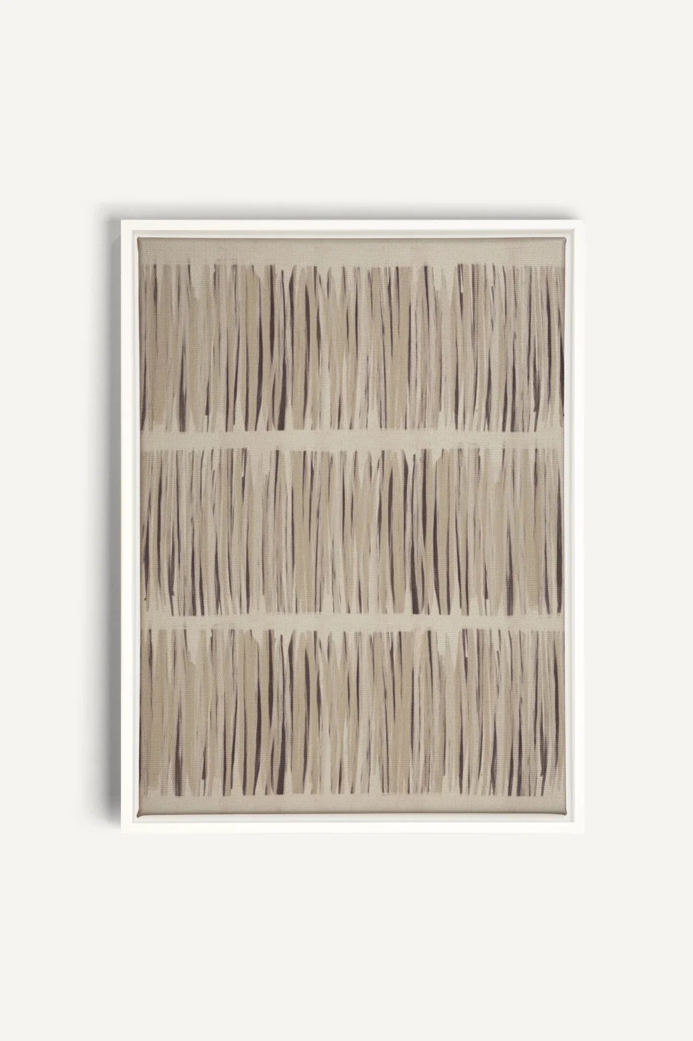 OLEKA CANVAS - PARFUM DE PRAIRIE, Oeuvre sur toile étirée, encadré Blanc