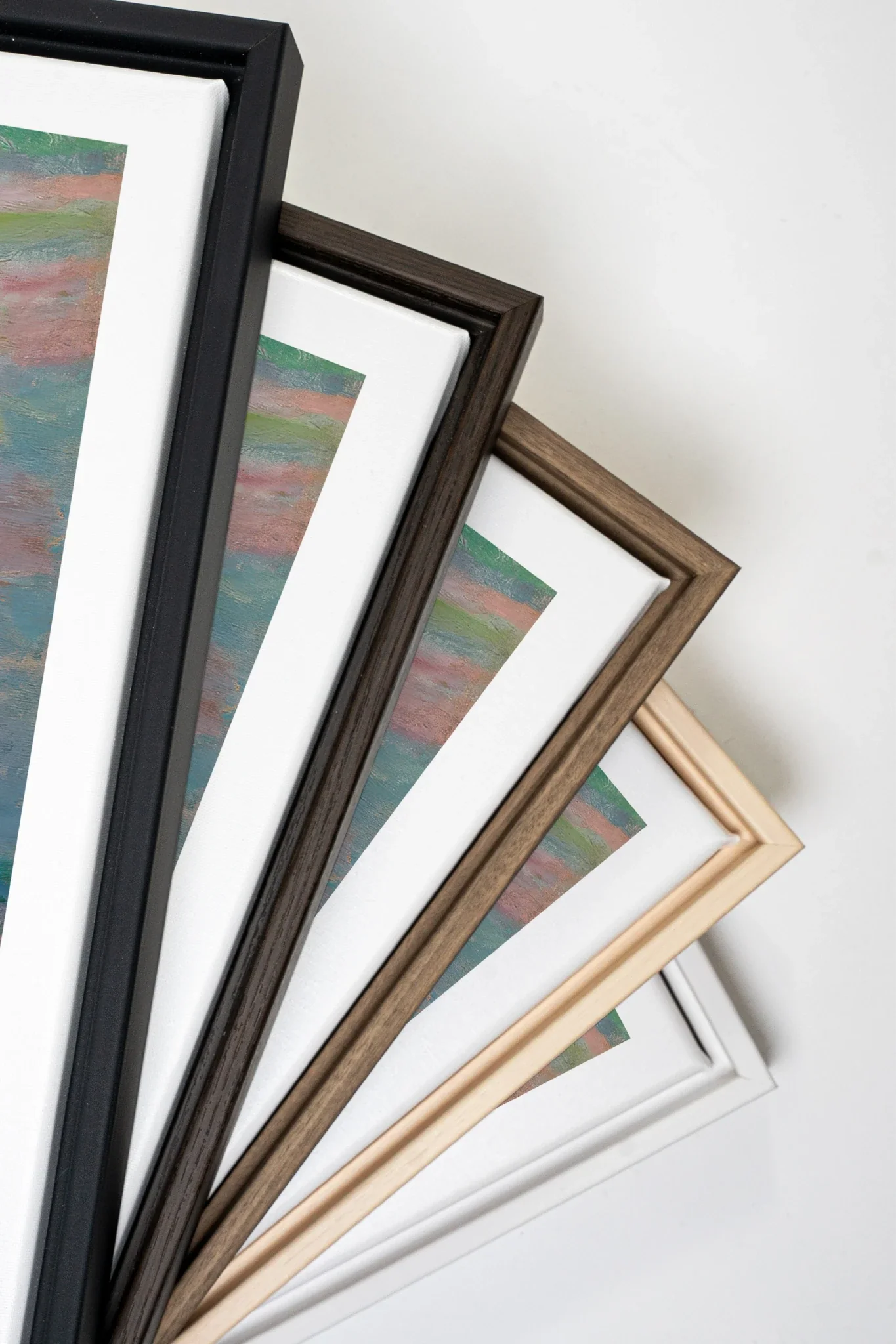 PASTEL WATERS, Oeuvre sur toile étirée, encadré Naturel Clair