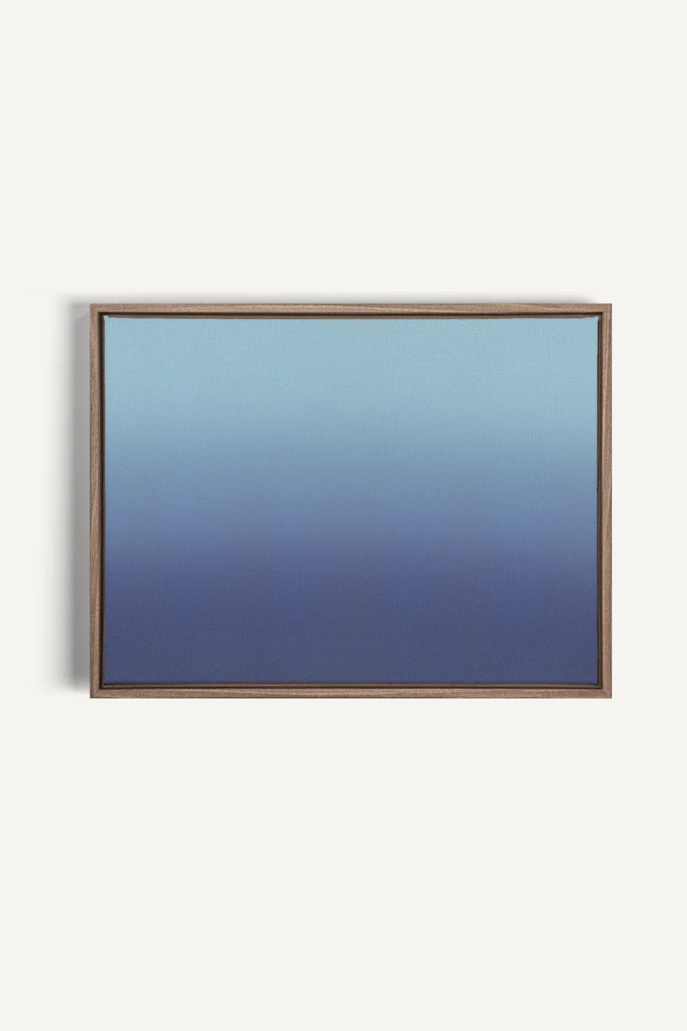 OLEKA CANVAS - REFLET NOCTURNE, Oeuvre sur toile étirée, encadré Brun Chêne