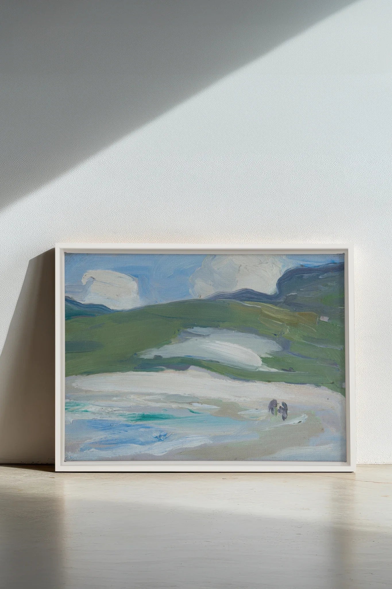 RIVERLIGHT, Oeuvre sur toile étirée, encadré Blanc