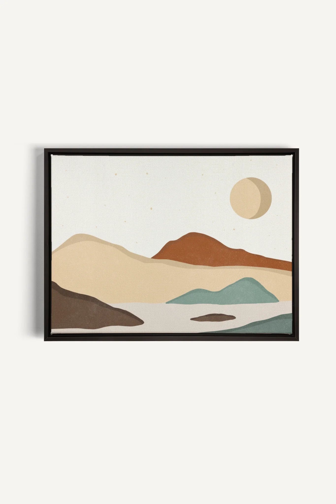 SAND & SKY, Oeuvre sur toile étirée, encadré Noir