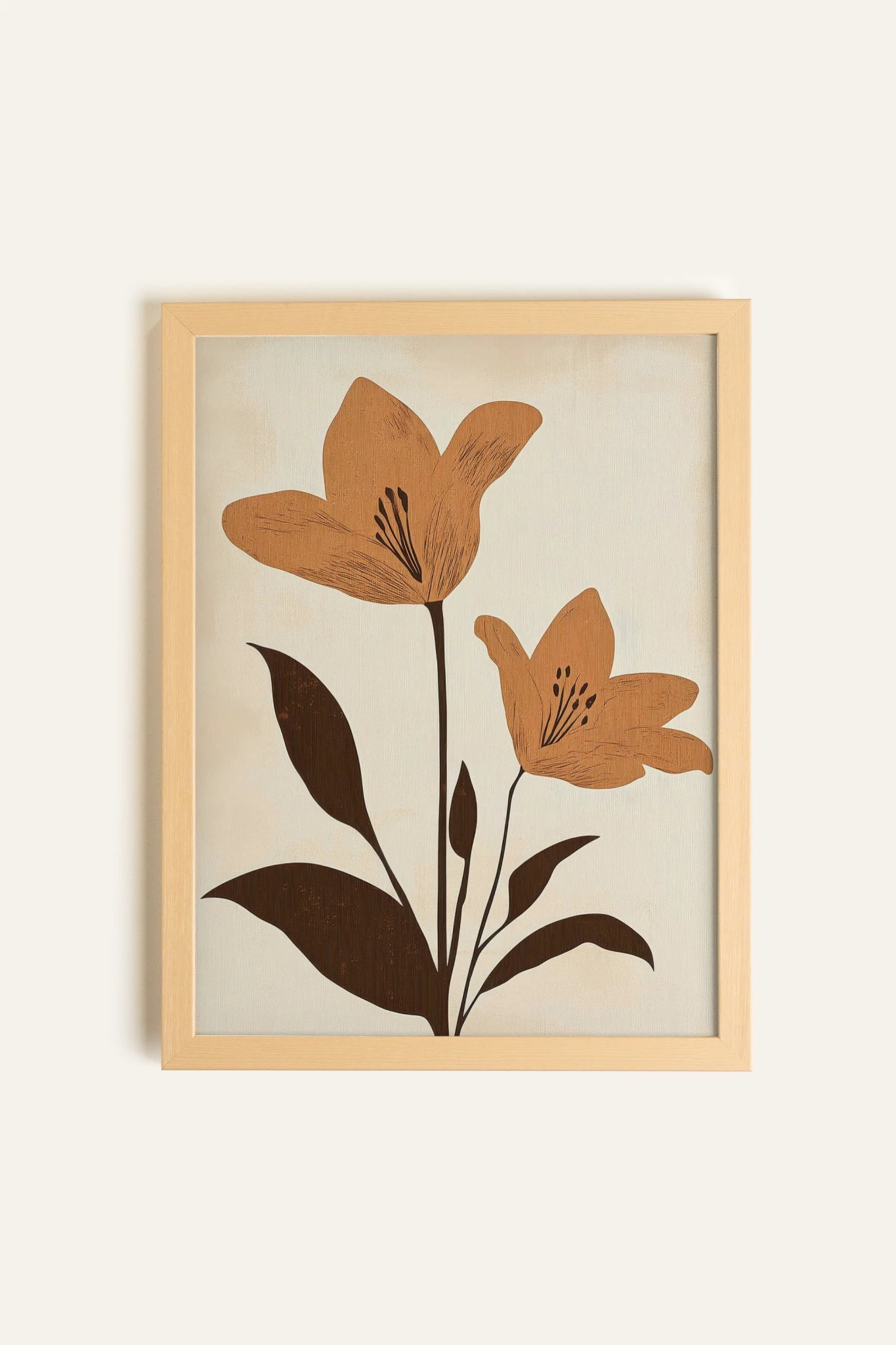 SEPIA FLOWERS, Toile Rigide
