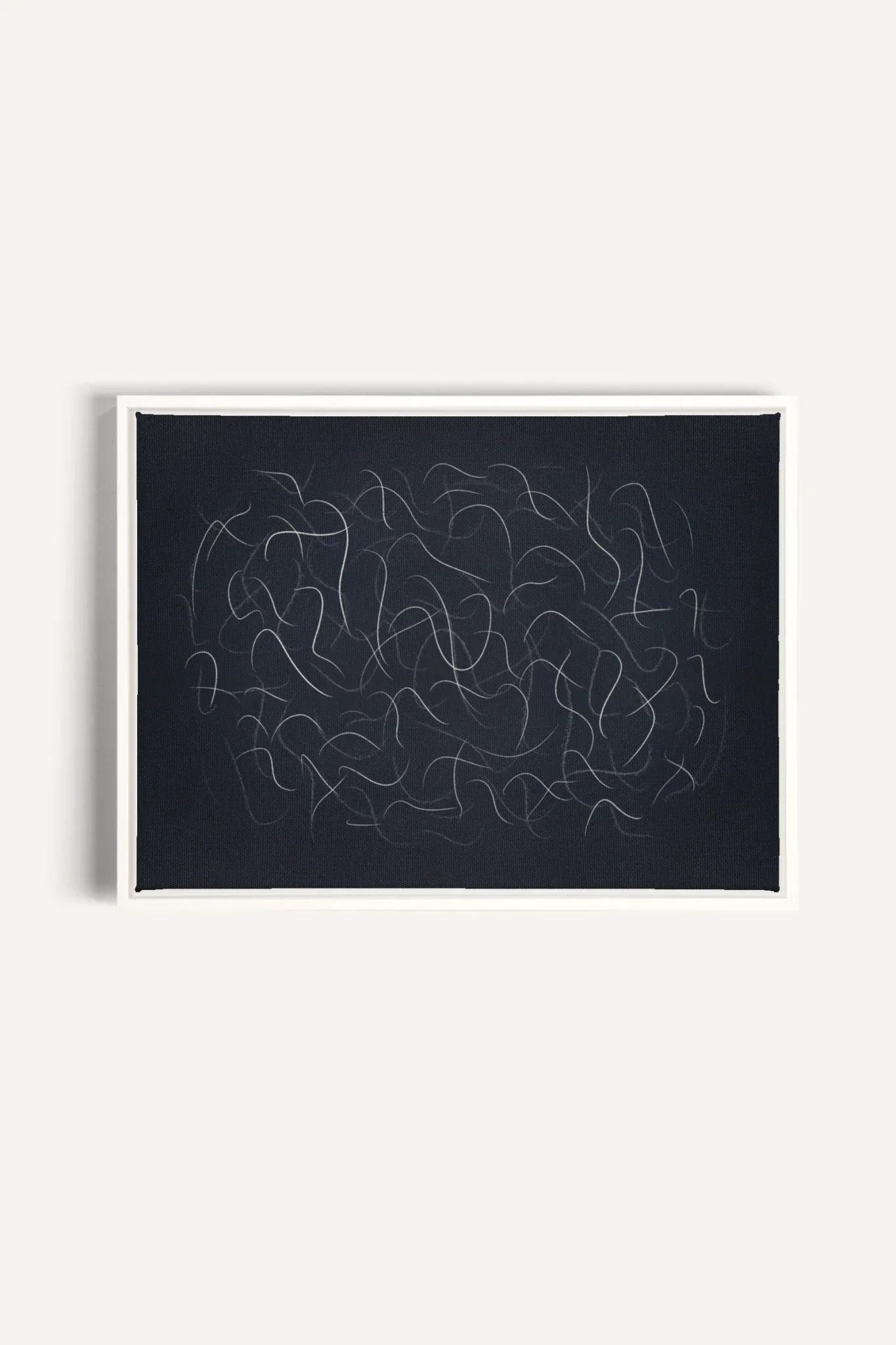 OLEKA CANVAS - Shadow, Oeuvre sur toile étirée, encadré Blanc