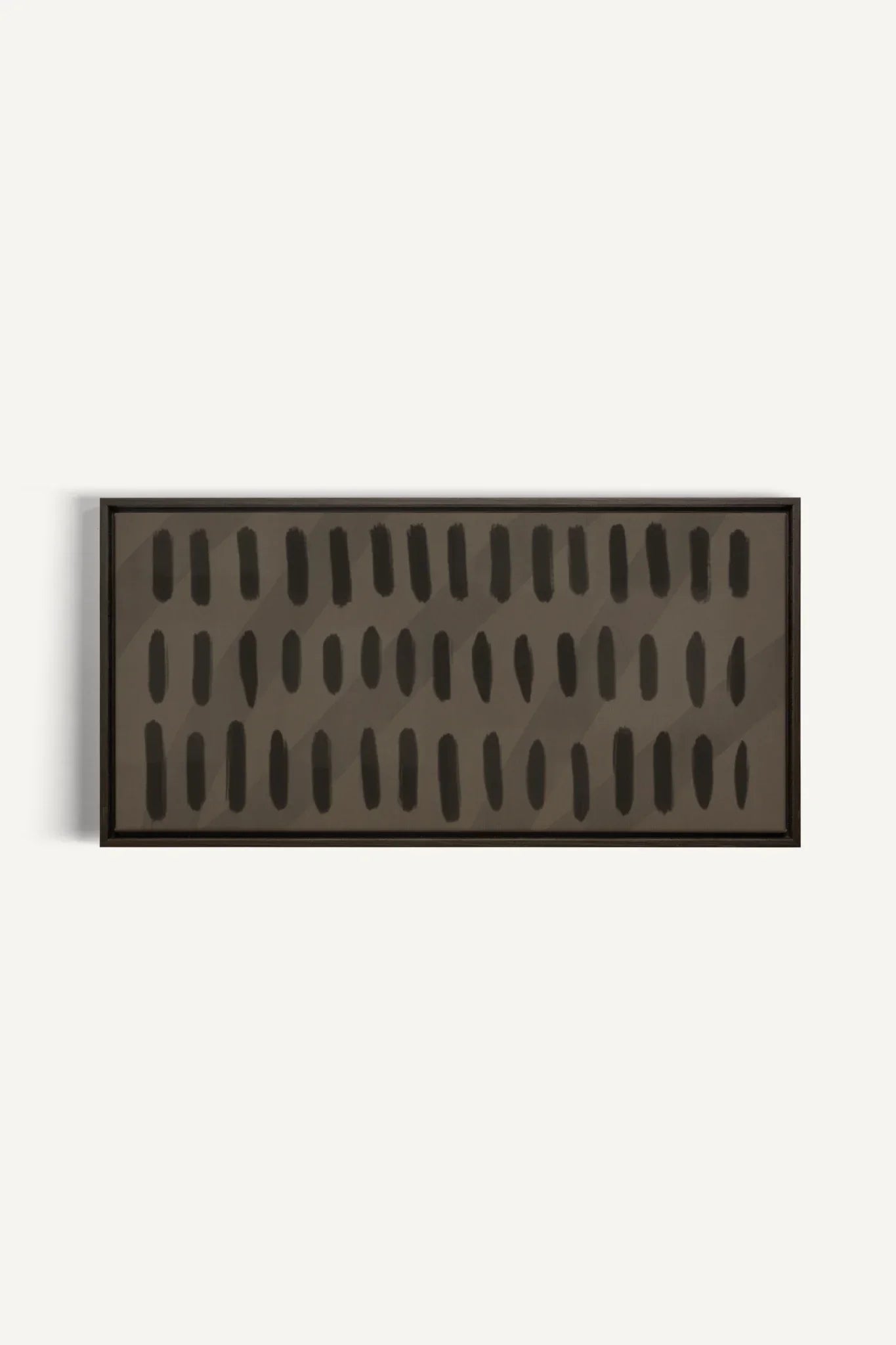 OLEKA CANVAS - SILENT BEATS, Oeuvre sur toile étirée, encadré Brun Noyer