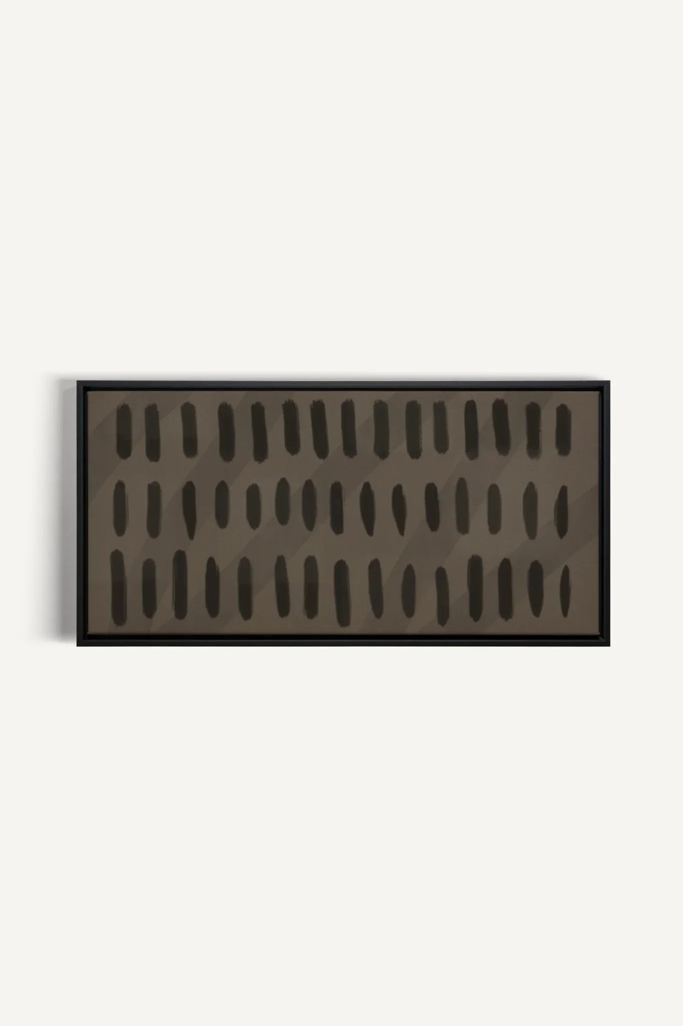 OLEKA CANVAS - SILENT BEATS, Oeuvre sur toile étirée, encadré Noir