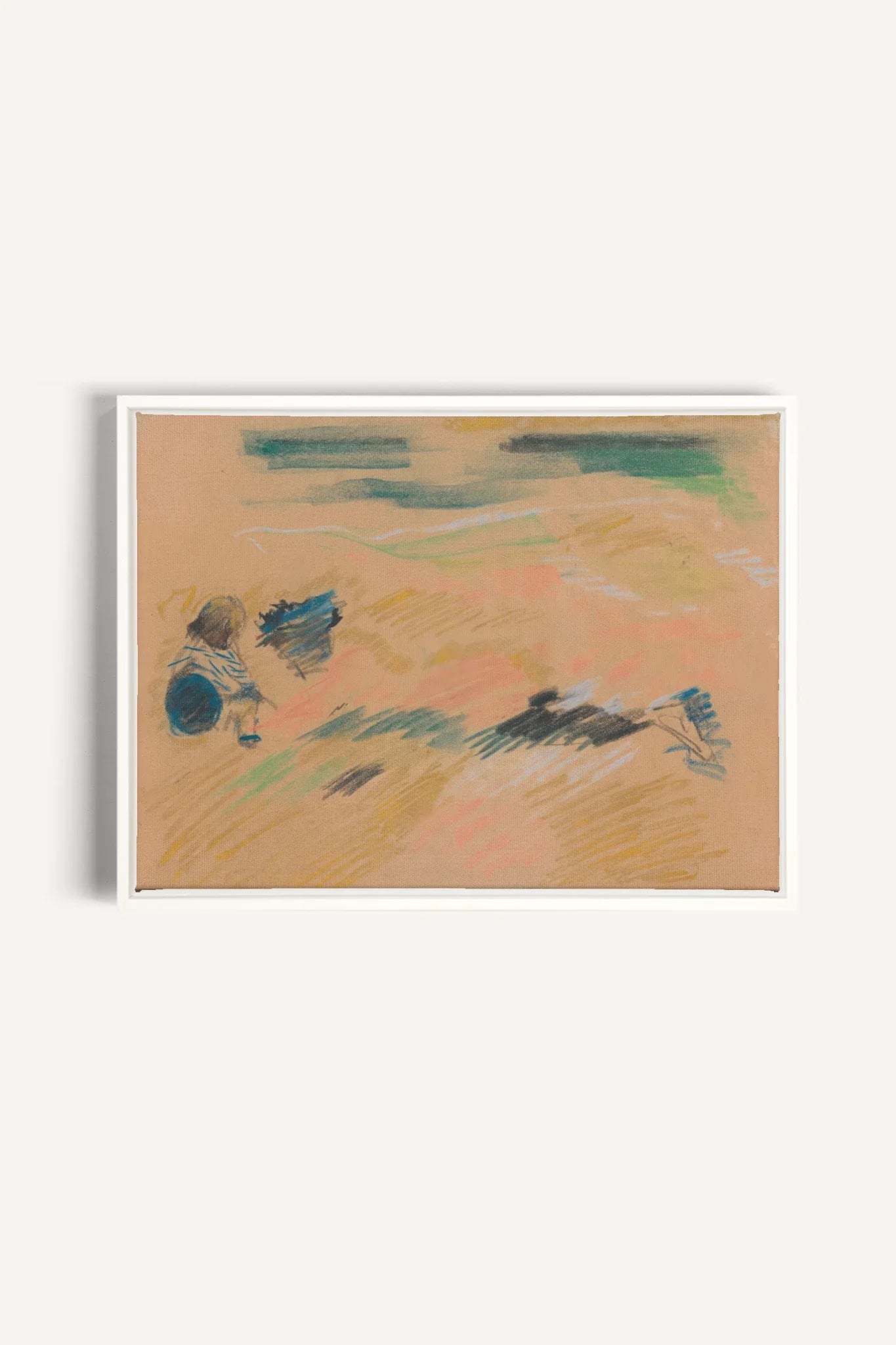 SKETCH OF LIGHT, Oeuvre sur toile étirée, encadré Blanc