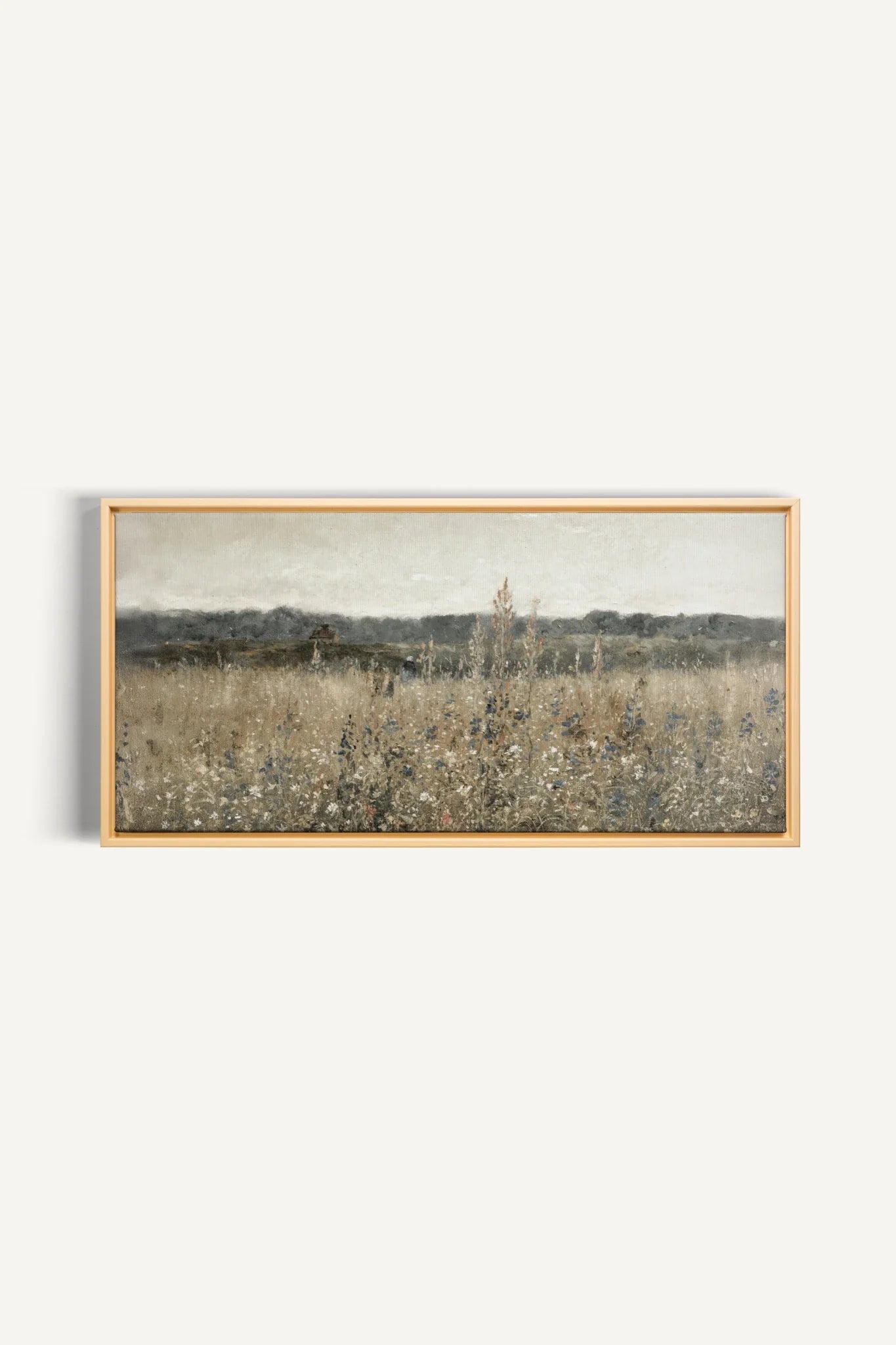 SOUFFLE DES PRÉS, Oeuvre sur toile étirée, encadré Naturel Clair