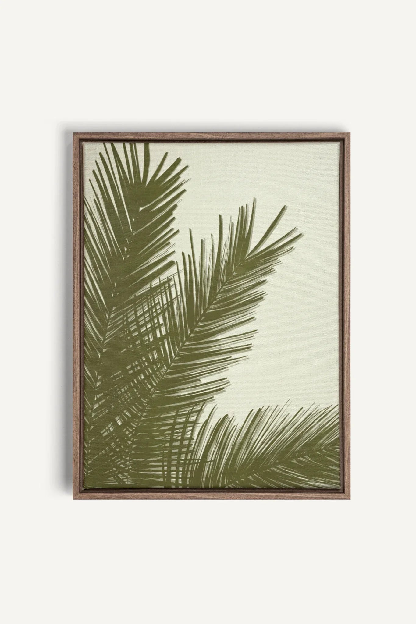 OLEKA CANVAS - SOUFFLE TROPICAL, Oeuvre sur toile étirée, encadré Brun Chêne