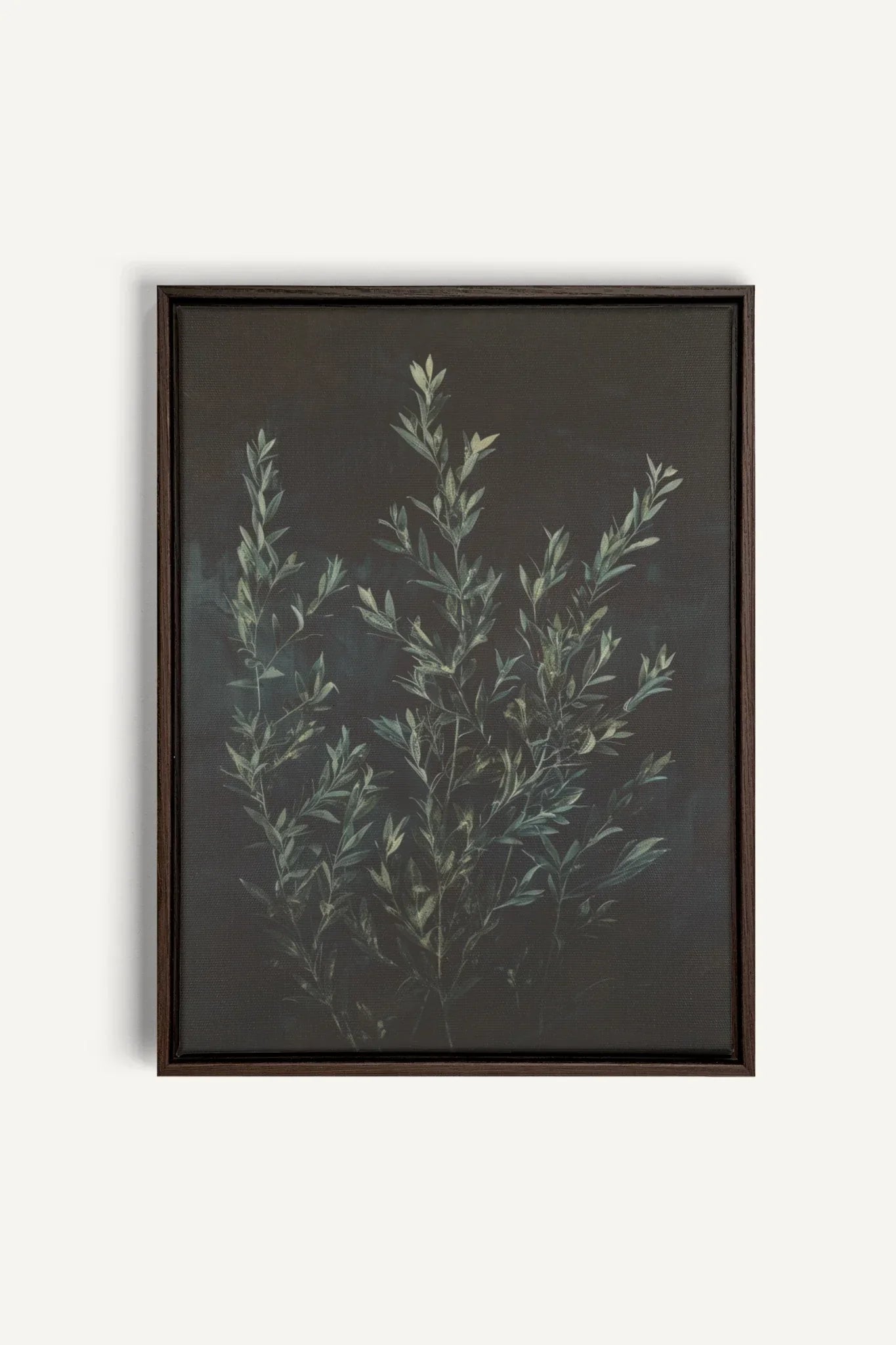 OLEKA CANVAS - SOUS-BOIS, Oeuvre sur toile étirée, encadré Brun Noyer