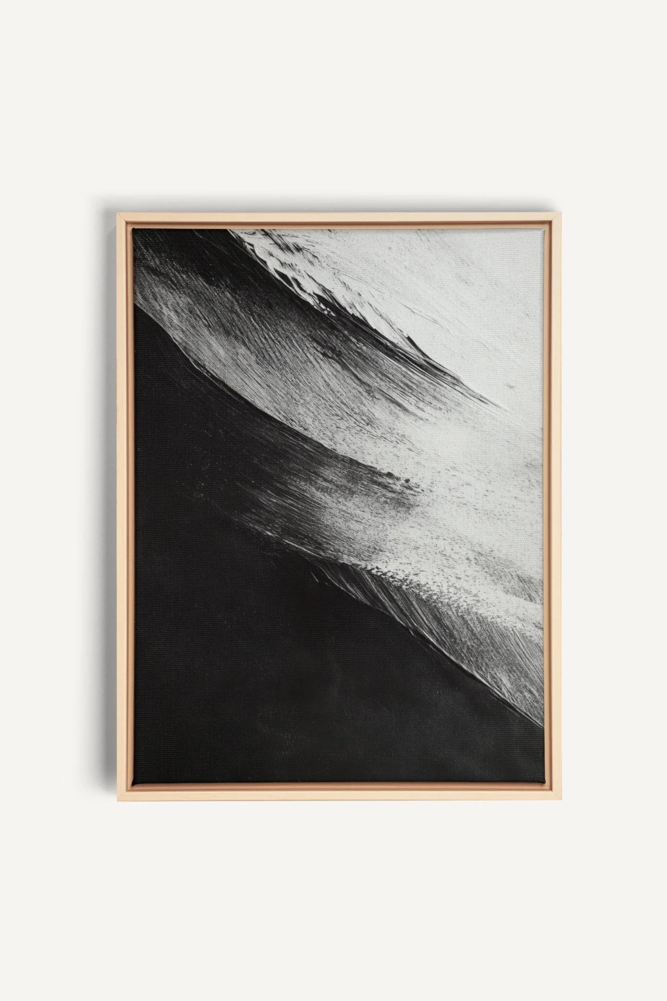 TIDE OF SHADOWS, Artwork on stretched canvas, framed Natural Light