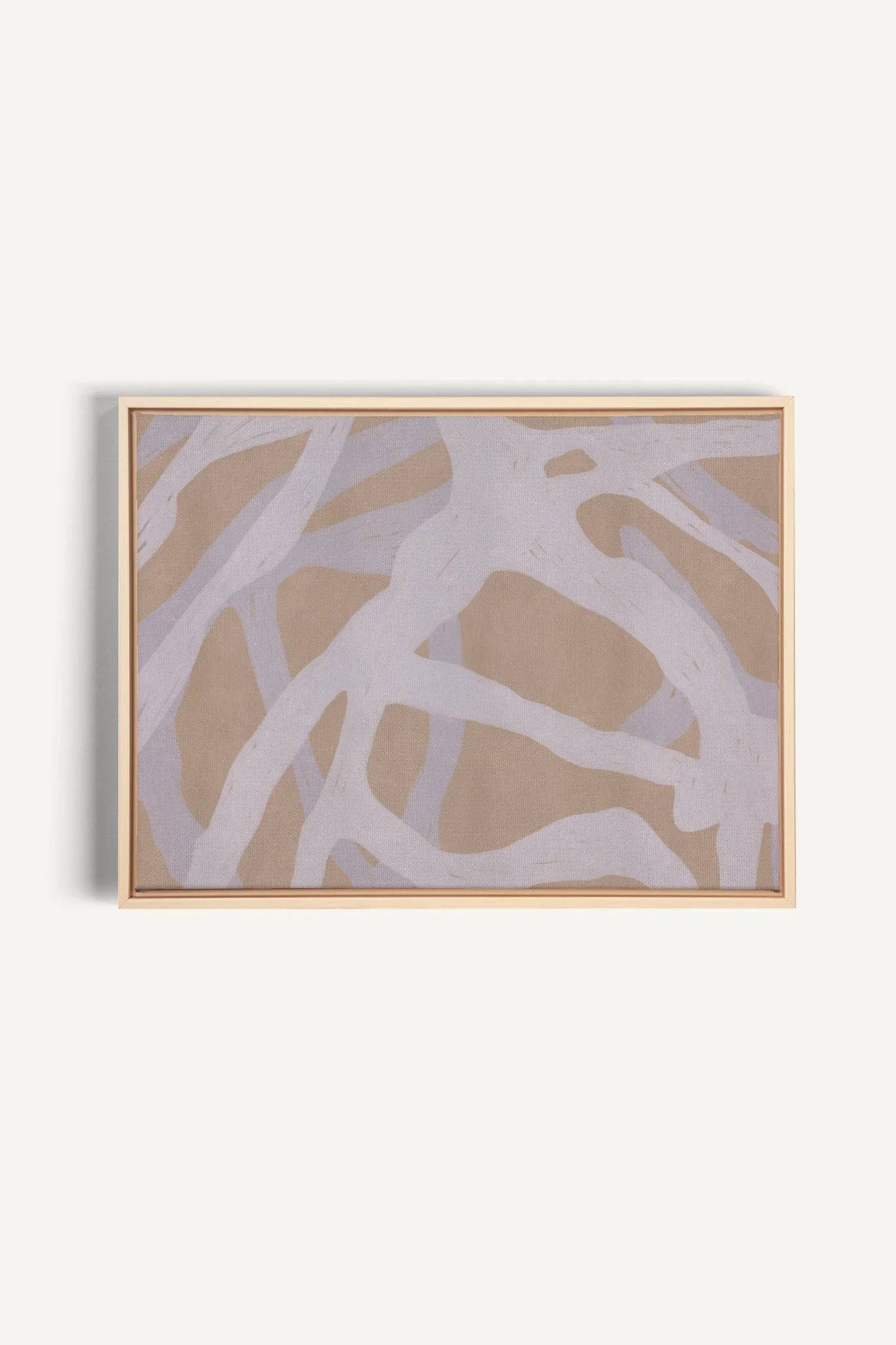 TISSAGE NATUREL, Artwork on stretched canvas, framed Natural Light