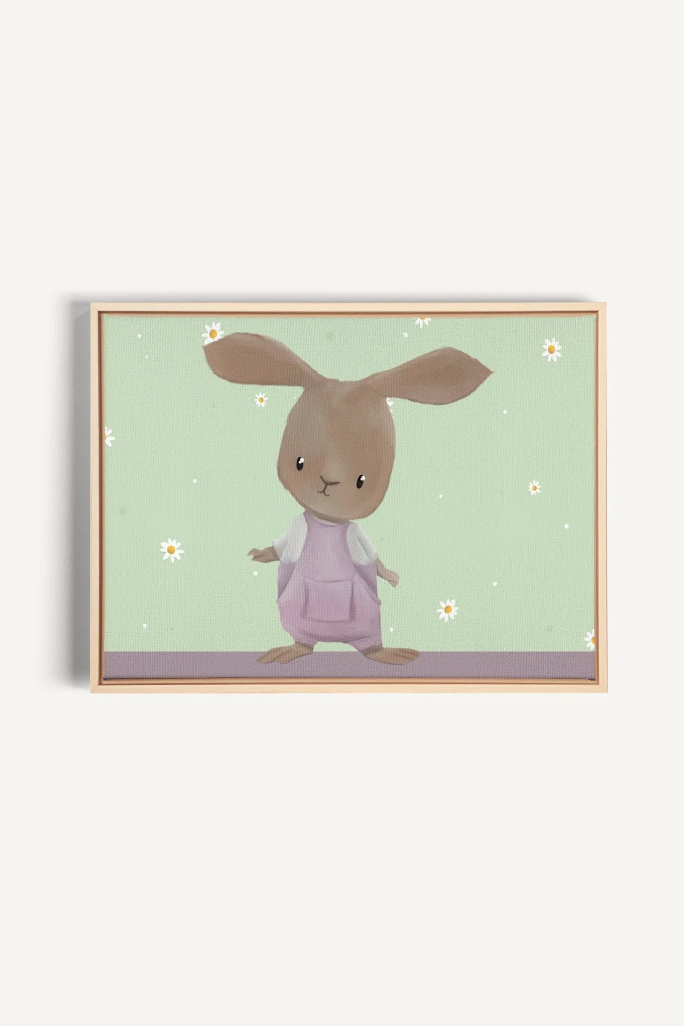 LAPIN, Artwork on stretched canvas, framed Natural Light