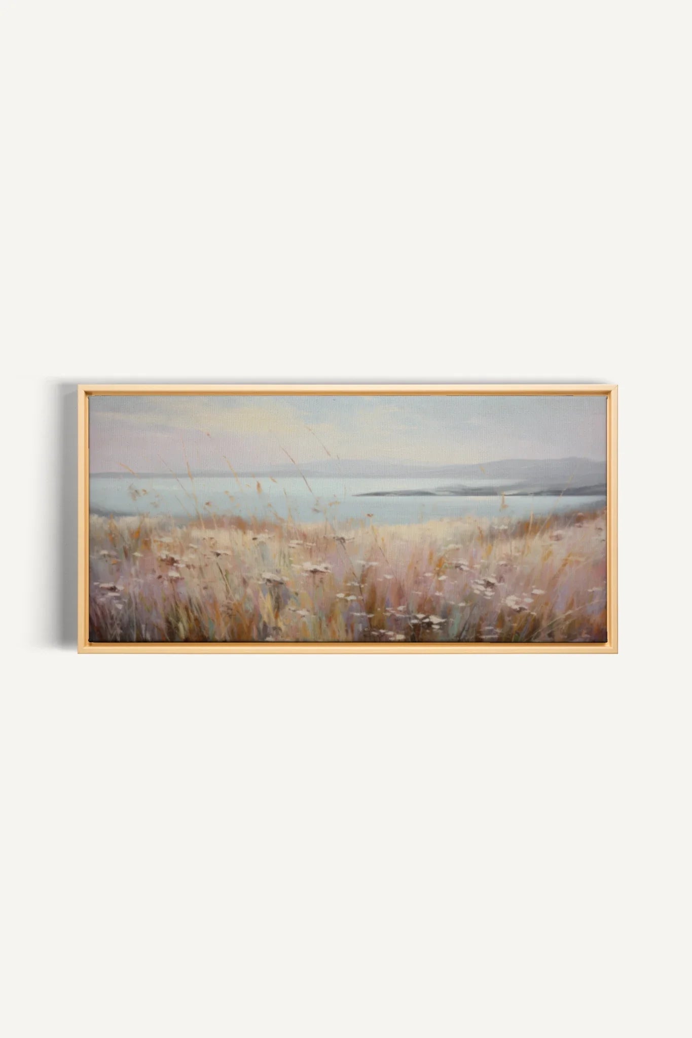 Rose Lagoon, Oeuvre sur toile étirée, encadré Naturel Clair