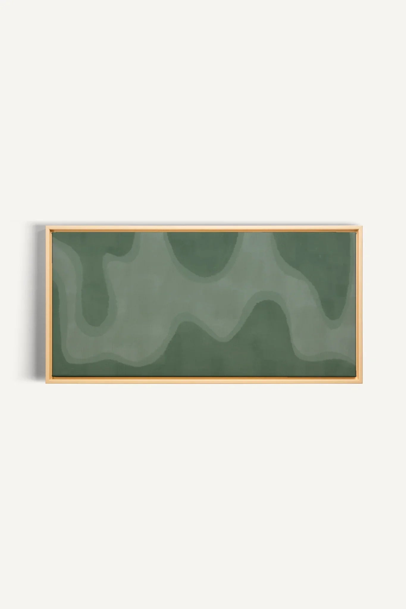 OLEKA CANVAS - WAVES OF SERENITY, Oeuvre sur toile étirée, encadré Naturel Clair