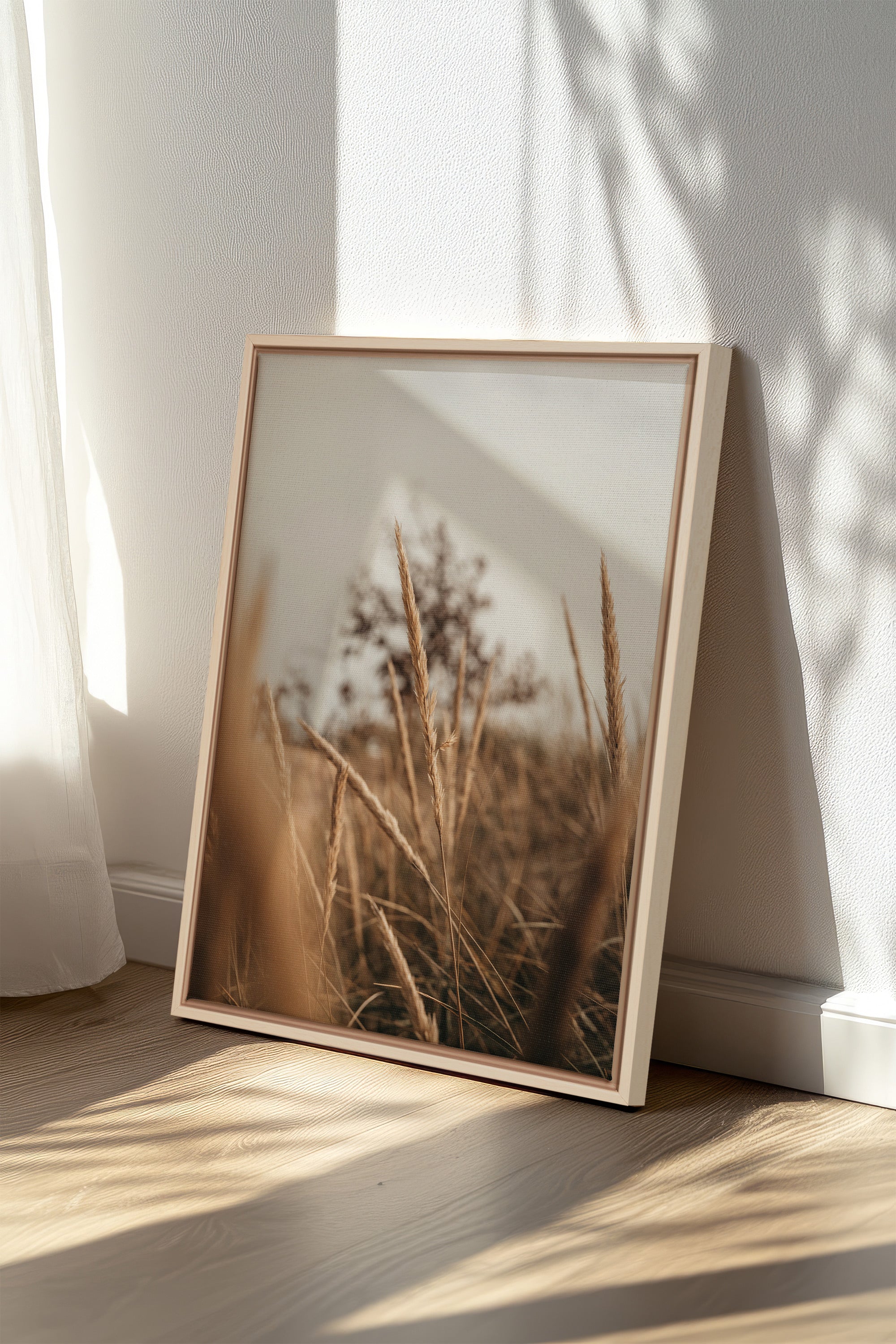 WHEAT, Oeuvre sur toile étirée, encadré Naturel Clair
