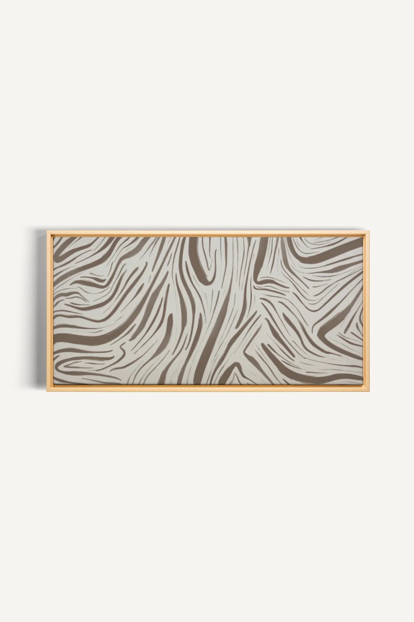 WILD WAVES, Oeuvre sur toile étirée, encadré Naturel Clair