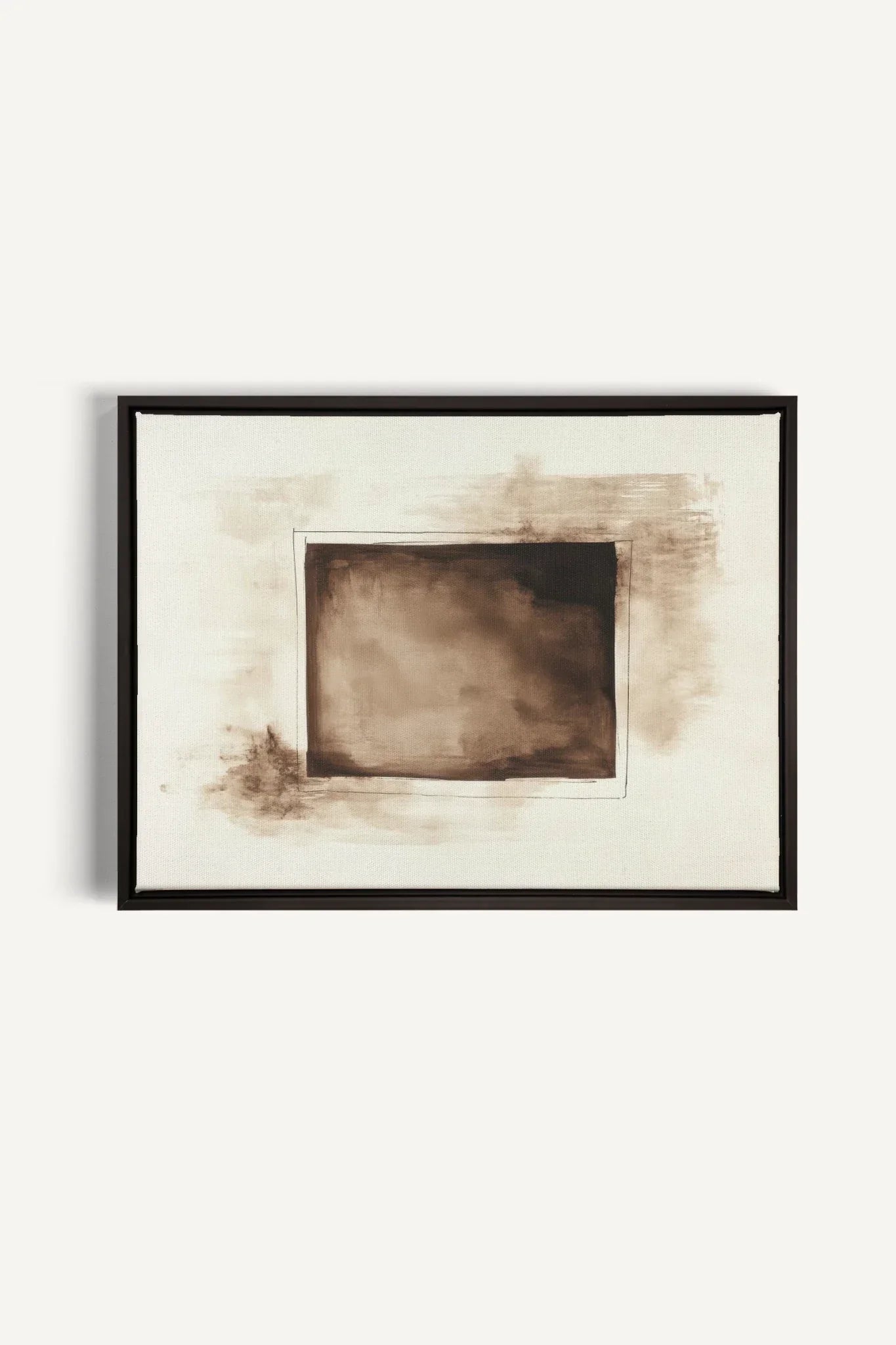 OLEKA CANVAS - WINDOW TO THE PAST, Oeuvre sur toile étirée, encadré Noir
