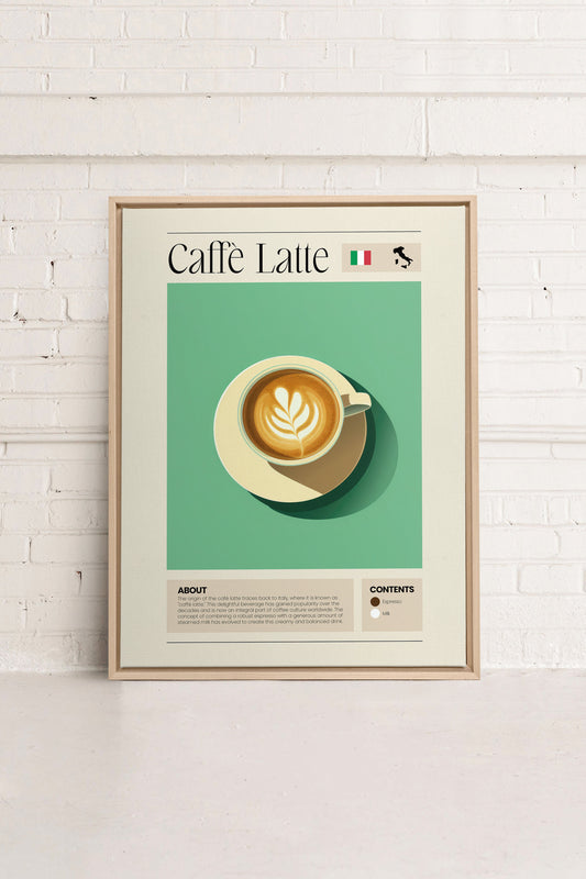 CAFFÈ LATTE, Oeuvre sur toile étirée