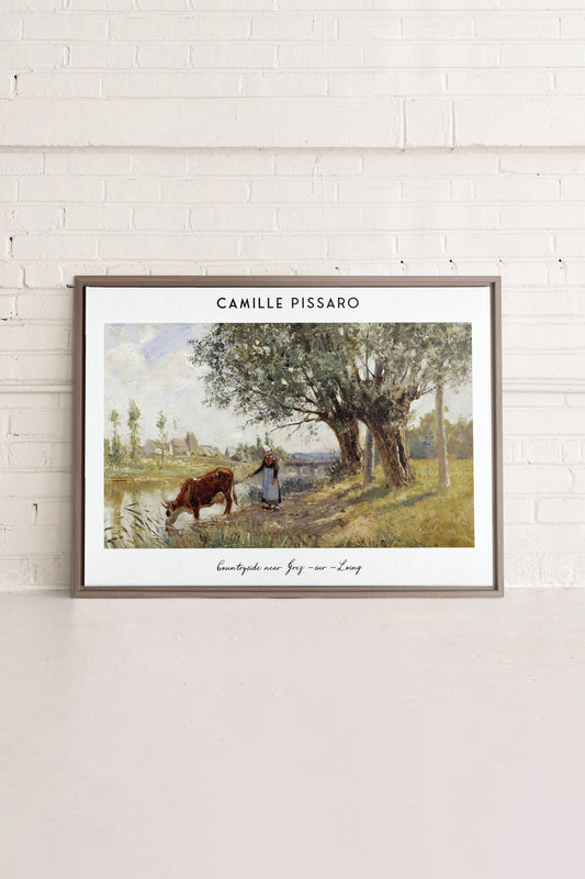 PISSARO, Oeuvre sur toile étirée