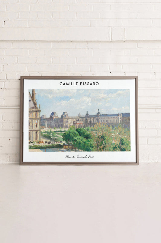 PLACE DU CARROUSEL, Oeuvre sur toile étirée