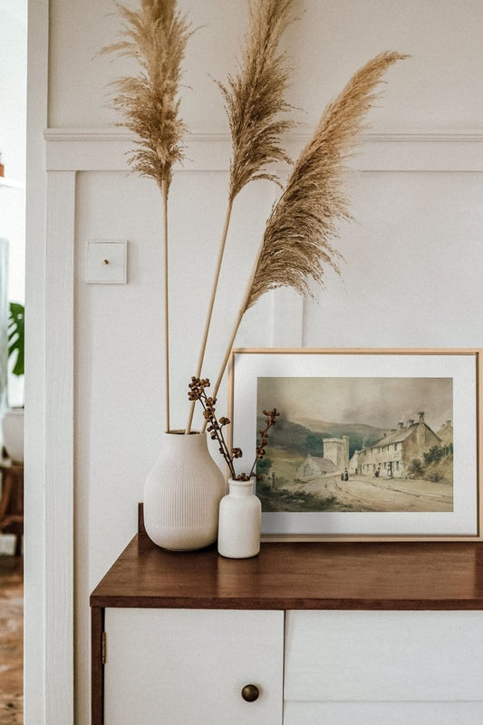 VILLAGE, printed canvas