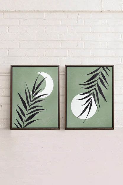 MOONLIGHT SILHOUETTES (2 Works on stretched canvas)
