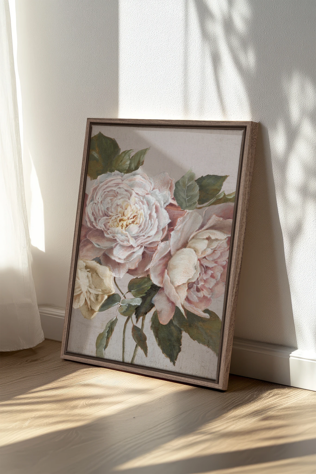 Pivoine de Brume, Oeuvre sur toile étirée