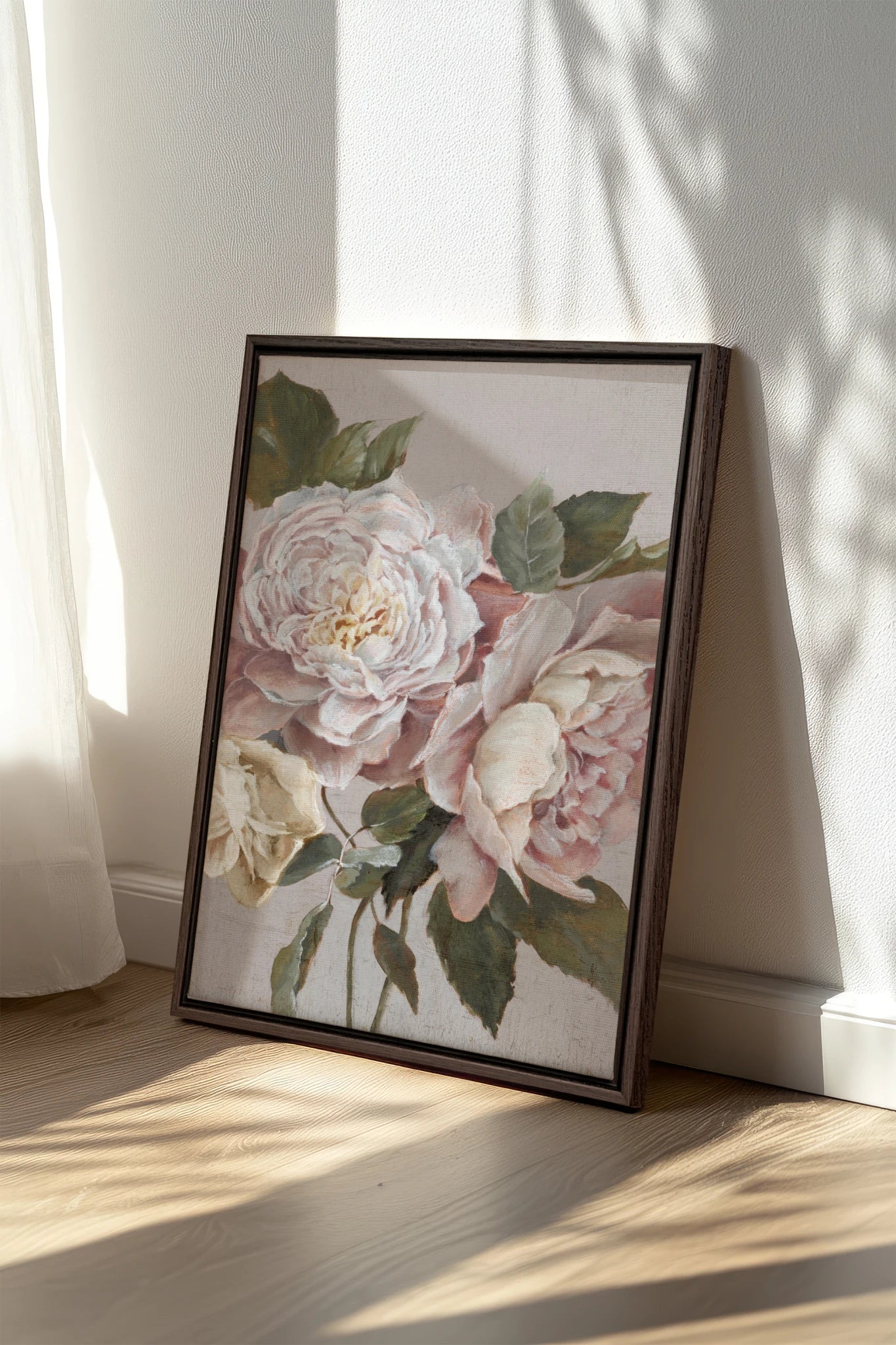 Pivoine de Brume, Oeuvre sur toile étirée
