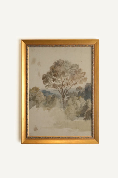 LISIÈRE DORÉE toile rigide encadré Vintage Or