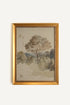 LISIÈRE DORÉE toile rigide encadré Vintage Or