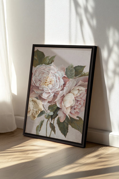 Pivoine de Brume, Oeuvre sur toile étirée