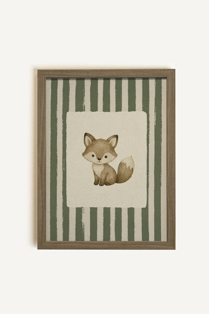 COMPAGNON DES BOIS, Oeuvre sur toile rigide, encadré brun chêne