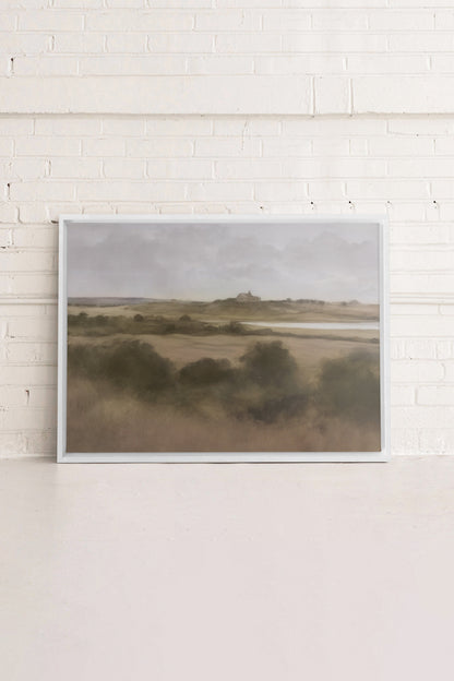 Riverside walk, Work on stretched canvas