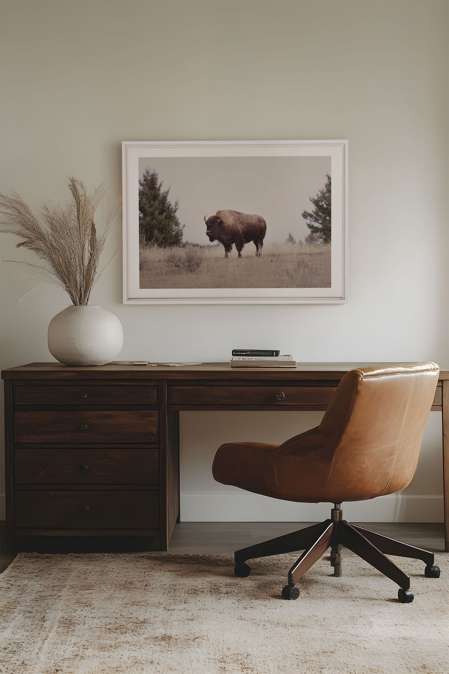 POUSSIÈRE D'OUEST, Oeuvre sur toile étirée