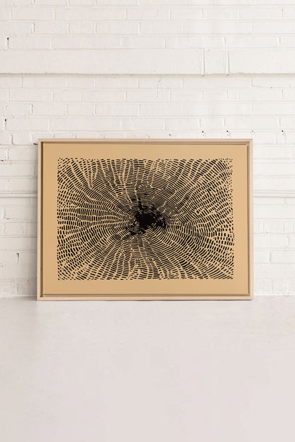 OLEKA CANVAS - ANCIENT ROOTS, Oeuvre sur toile étirée, encadré Naturel Clair