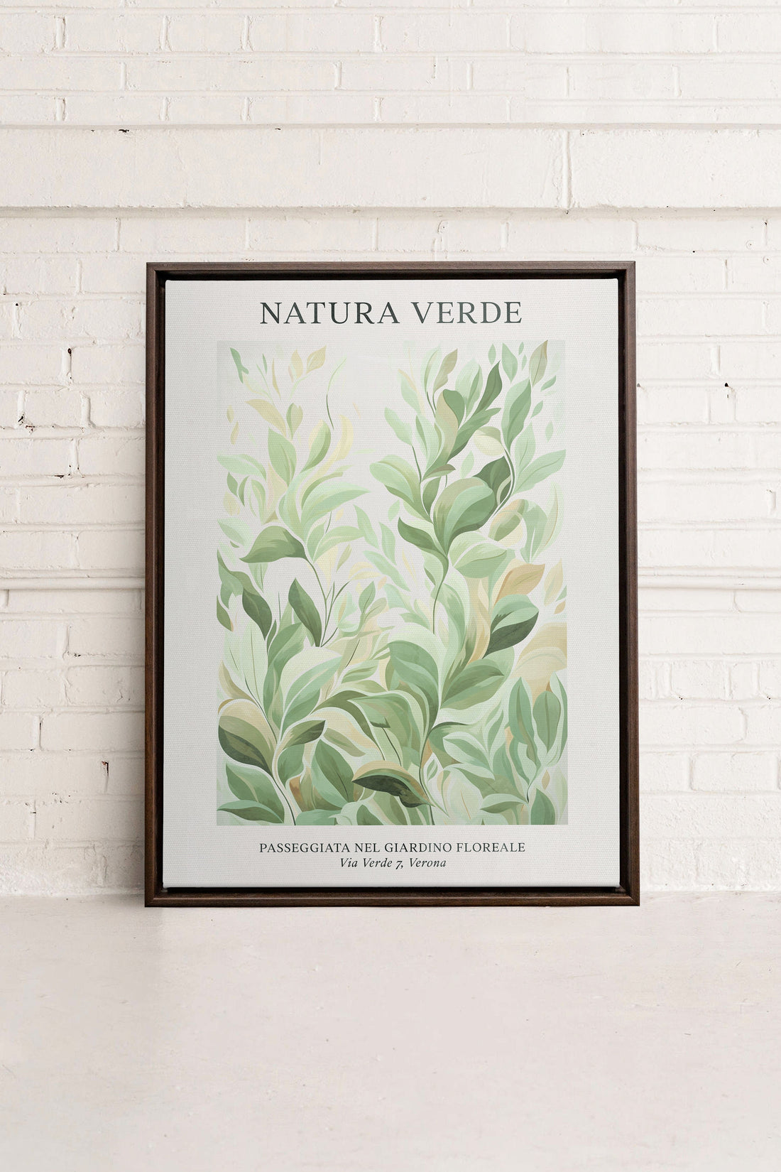 PLANTI VERDI, Oeuvre sur toile étiré